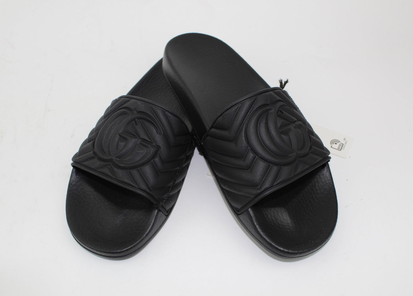 GUCCI DOUBLE G MATELASSÈ SLIDES