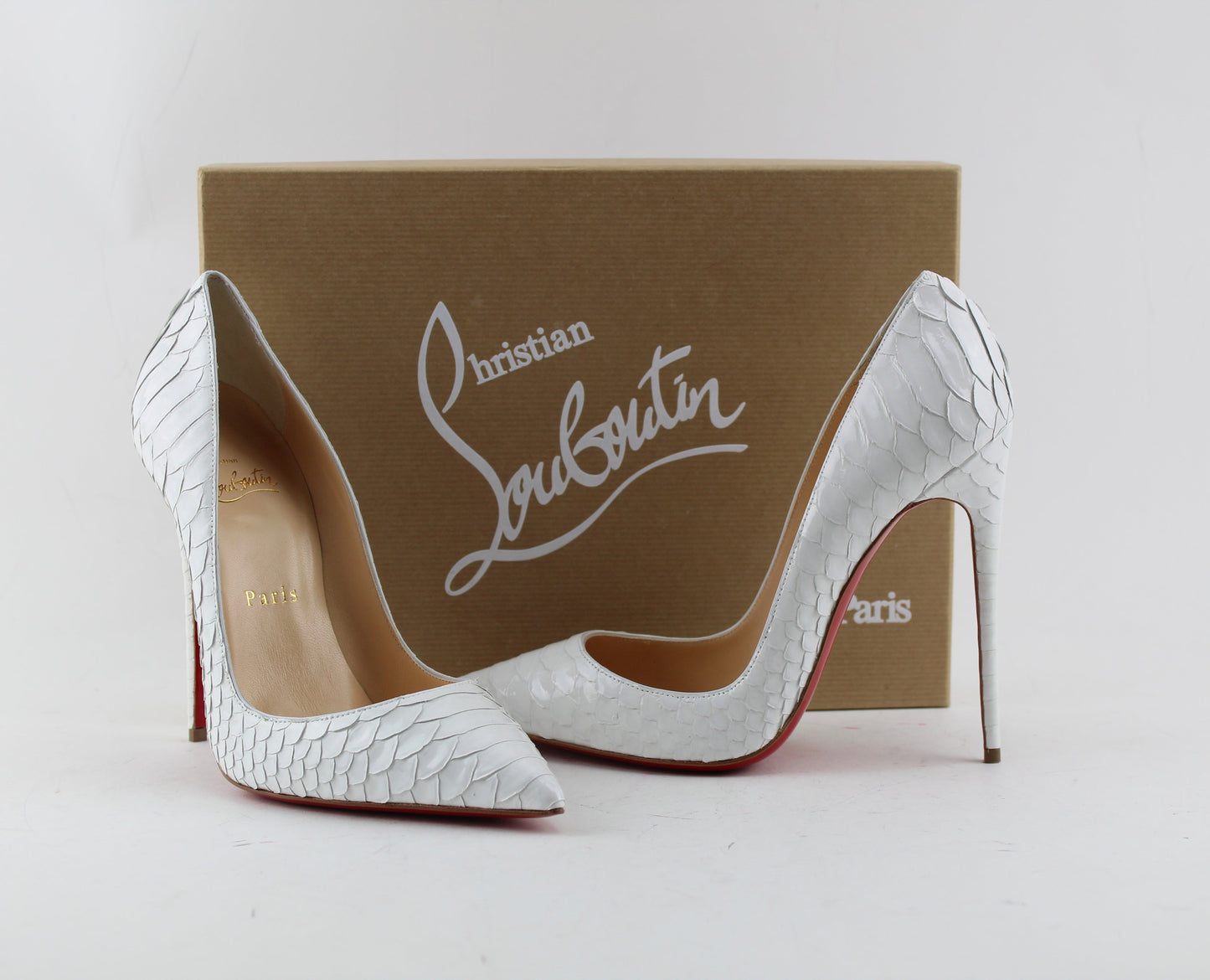 CHRISTIAN LOUBOUTIN SO KATE PYTHON SIZE 38