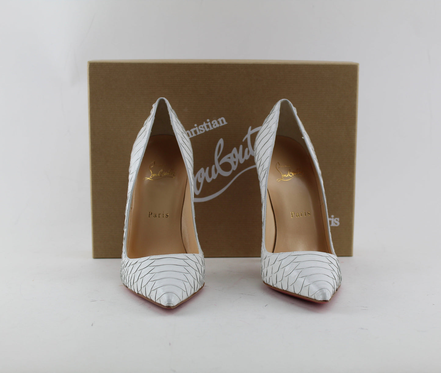 CHRISTIAN LOUBOUTIN SO KATE PYTHON SIZE 38