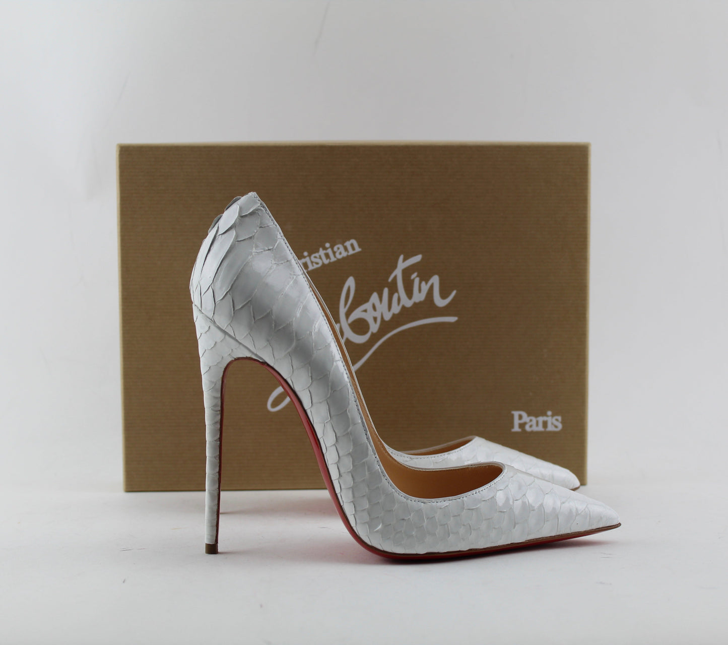 CHRISTIAN LOUBOUTIN SO KATE PYTHON SIZE 38