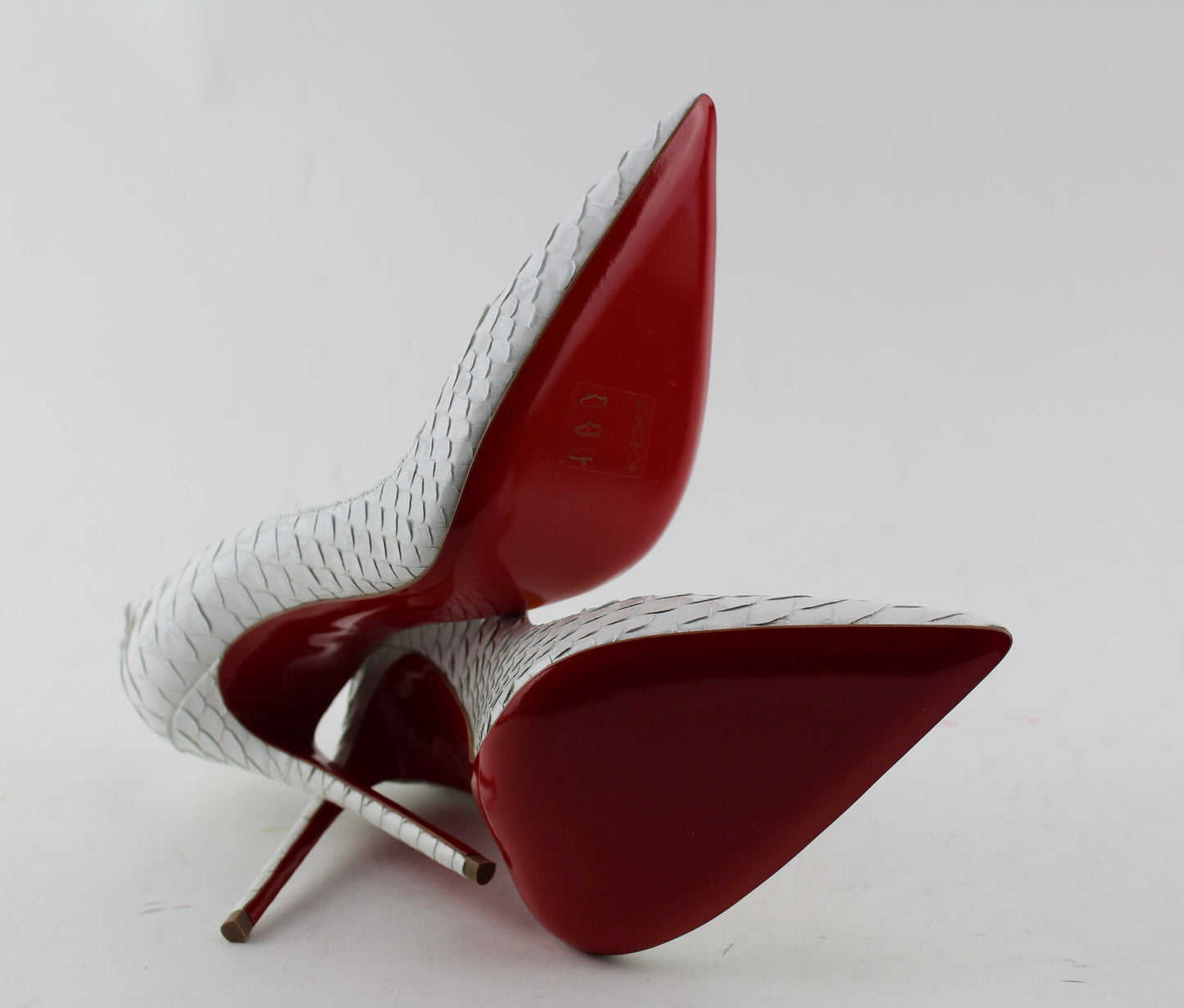 CHRISTIAN LOUBOUTIN SO KATE PYTHON SIZE 38