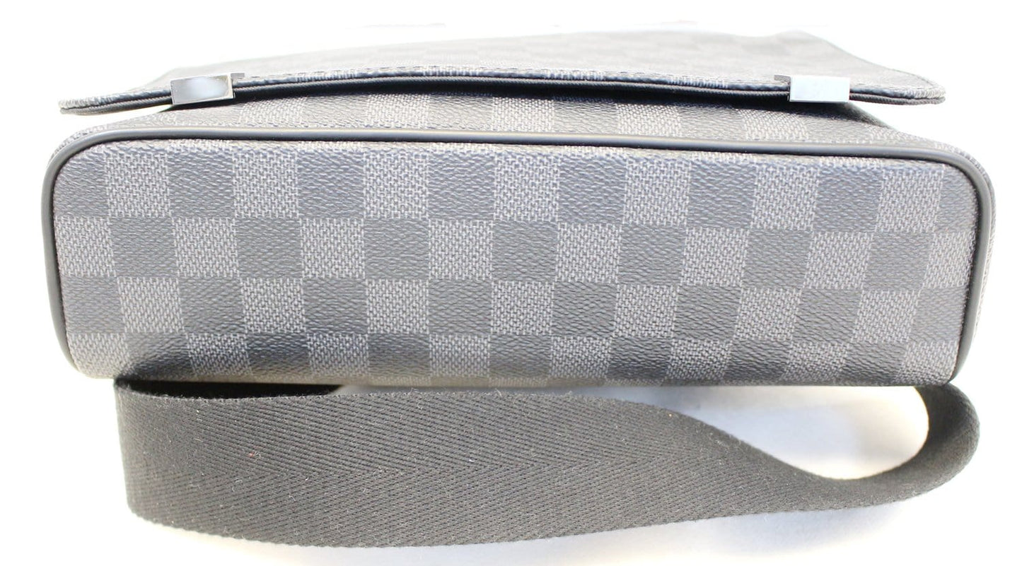 LOUIS VUITTON Damier Graphite District PM Crossbody Bag
