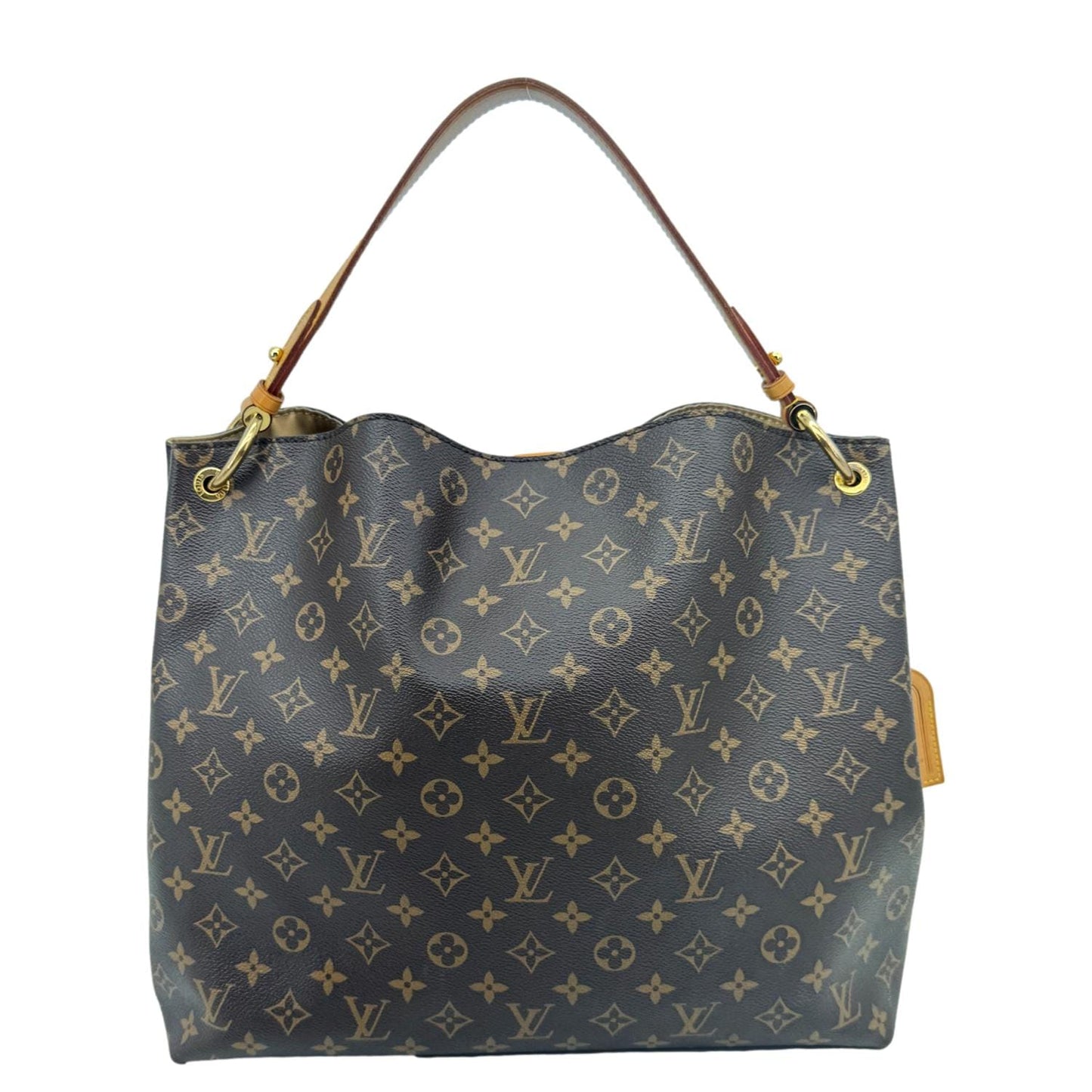 LOUIS VUITTON Graceful MM Monogram Canvas Shoulder Bag Brown