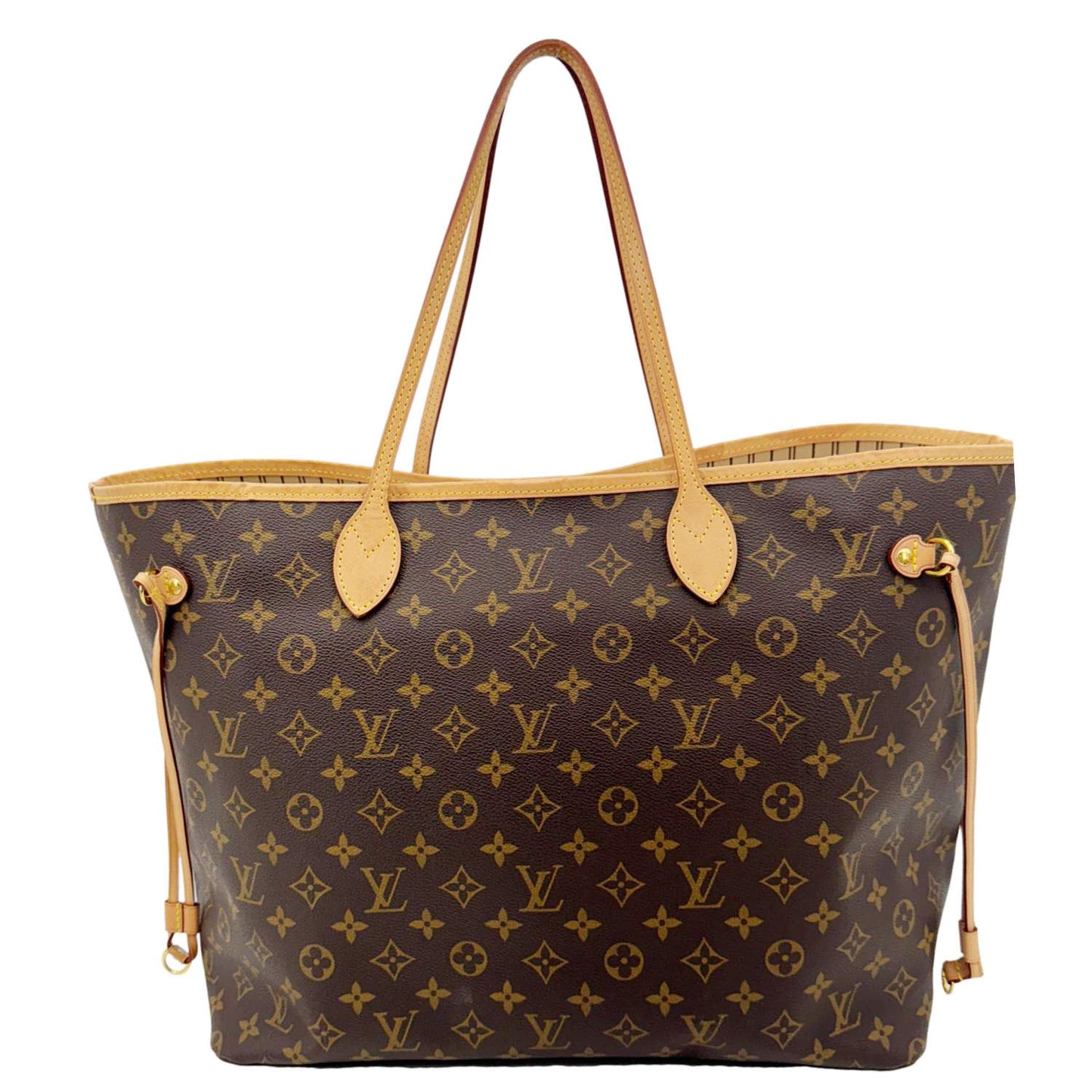 LOUIS VUITTON Neverfull GM Monogram Canvas Tote Bag Brown