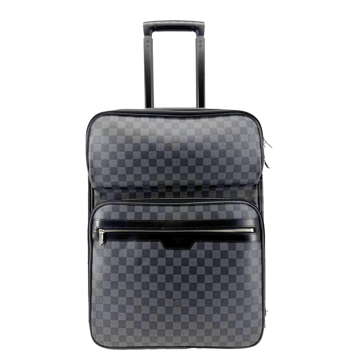 LOUIS VUITTON Pegase 55 Damier Graphite Business Suitcase Travel Bag Black