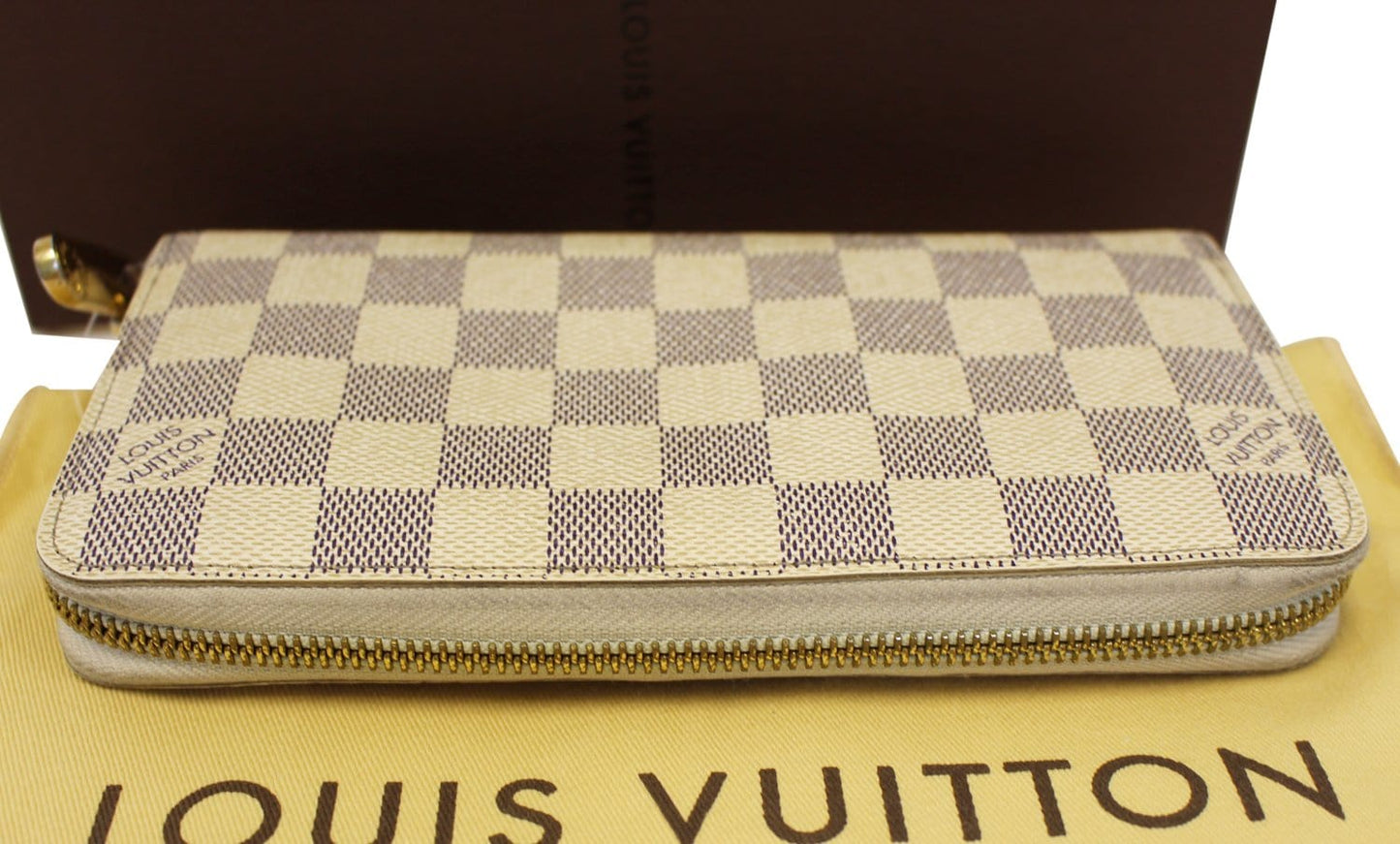 LOUIS VUITTON Damier Azur Canvas Illustre Zippy Wallet Limited - Final Sale