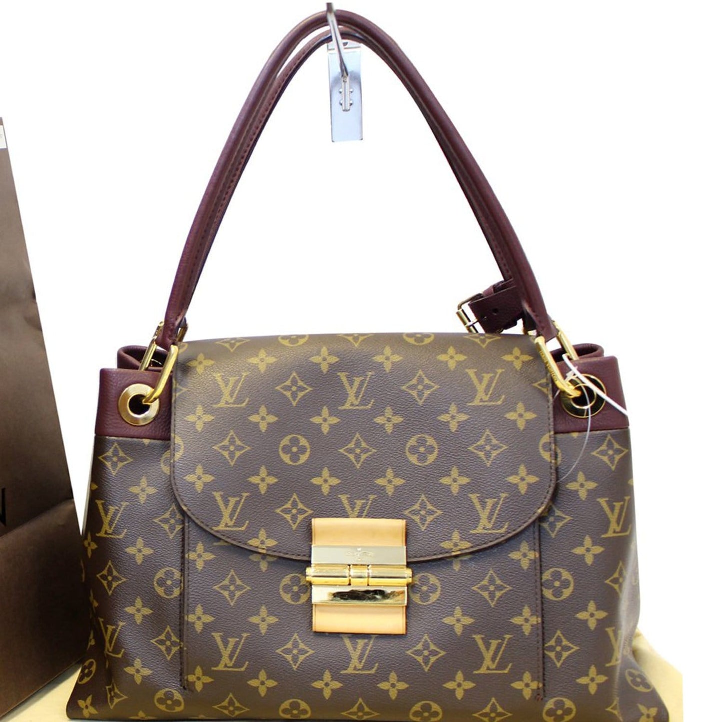 LOUIS VUITTON Olympe Aurore Monogram Canvas Satchel Shoulder Bag - 15% OFF