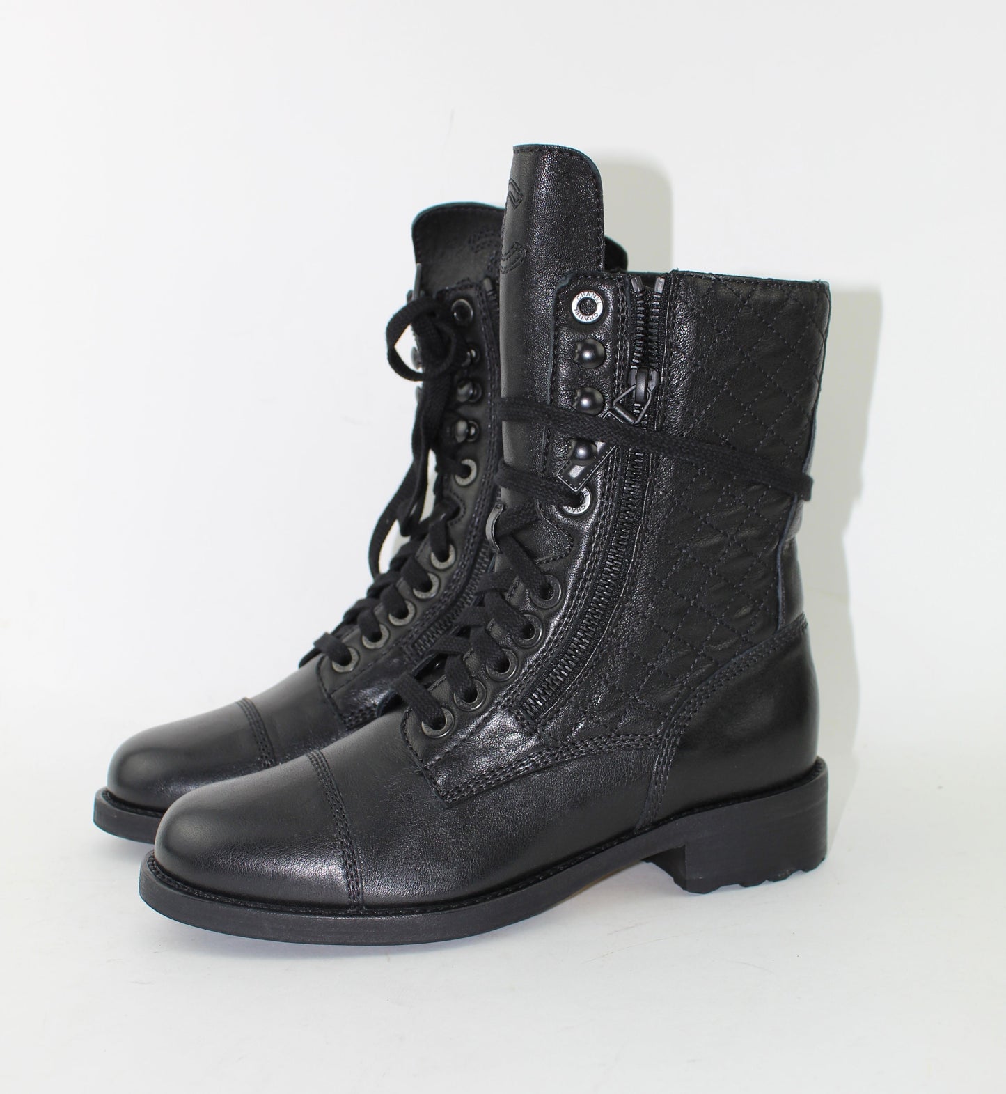 CHANEL COMBAT BOOTS