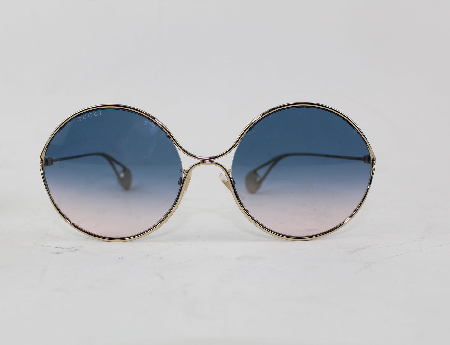 GUCCI BICOLOR GRADIENT ROUND SUNGLASSES