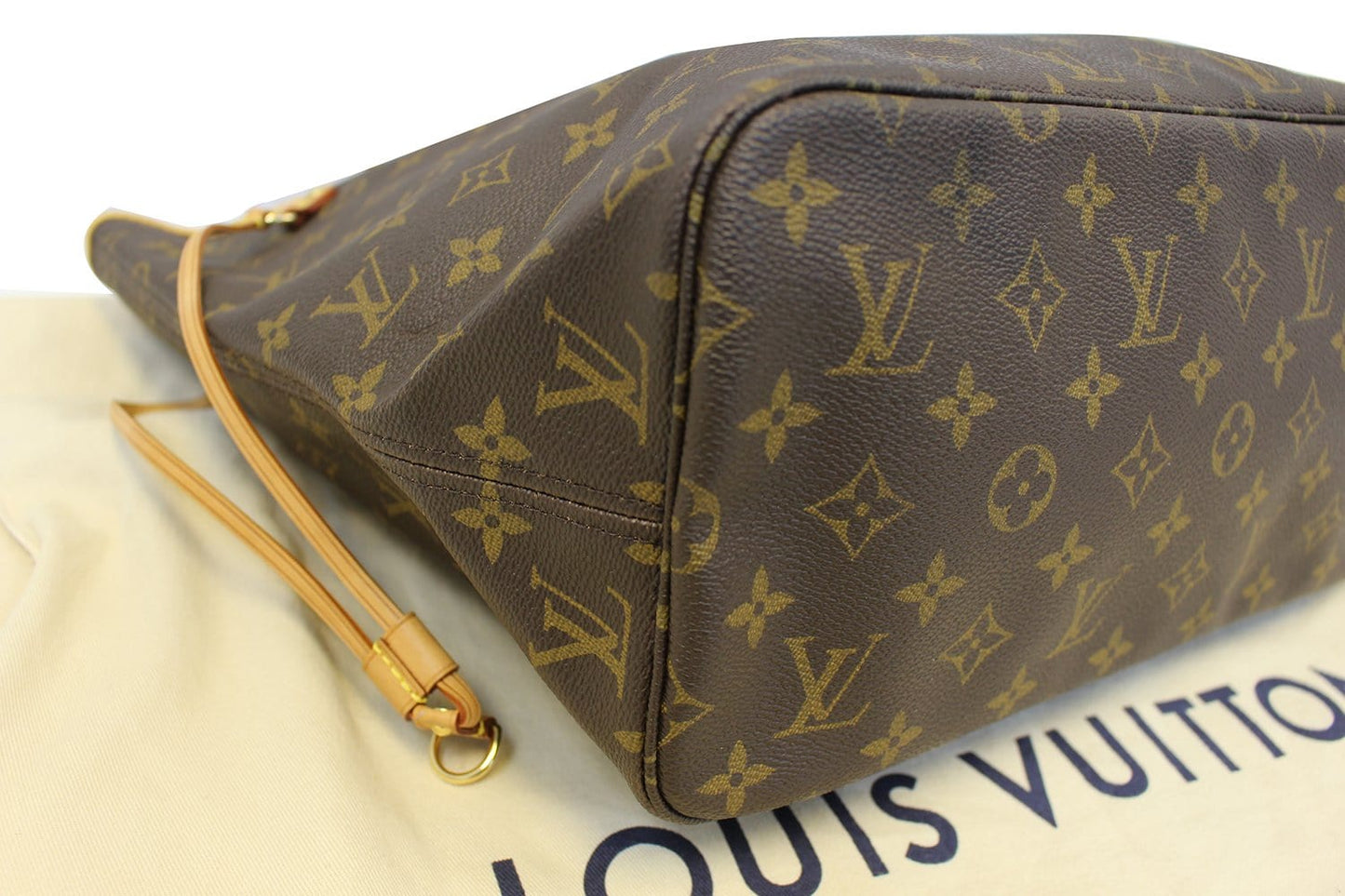 LOUIS VUITTON Neverfull MM Monogram Canvas Brown Tote Bag