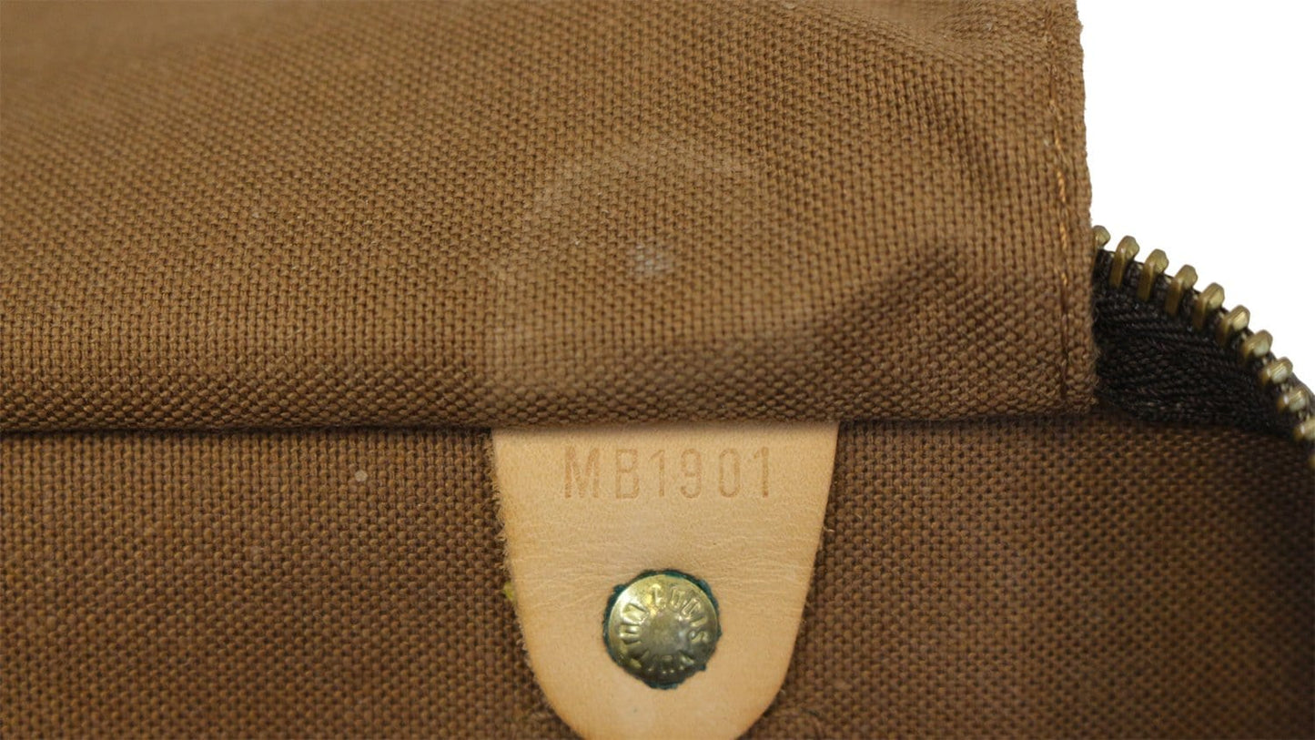 Louis Vuitton Speedy 40 Monogram Canvas Brown Satchel Bag