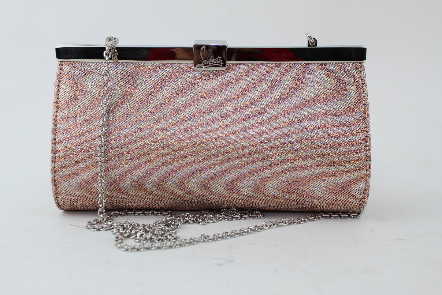 CHRISTIAN LOUBOUTIN PALMETTE SMALL EVENING CLUTCH