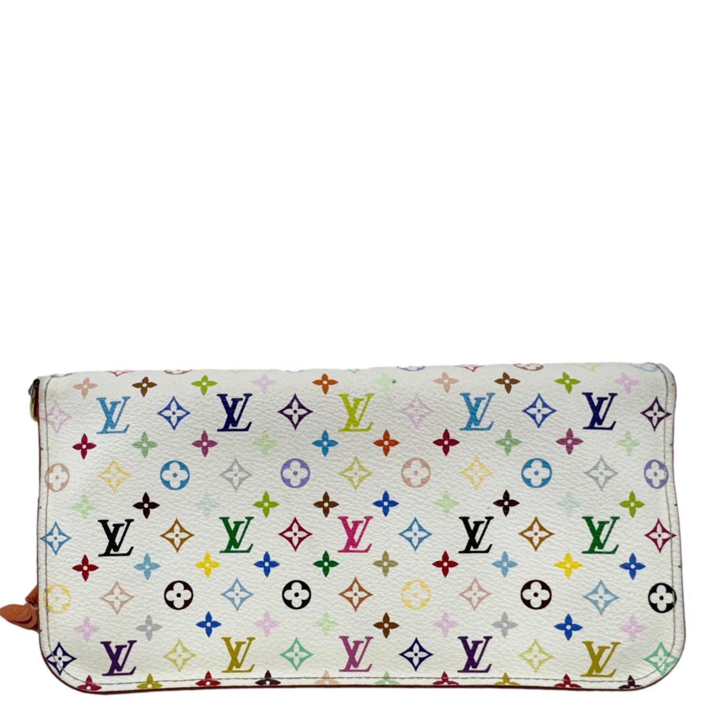 LOUIS VUITTON Insolite Monogram Multicolor Zippy Wallet White