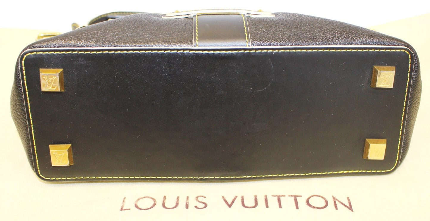 LOUIS VUITTON Black Suhali Leather L'Impetueux Shoulder Bag