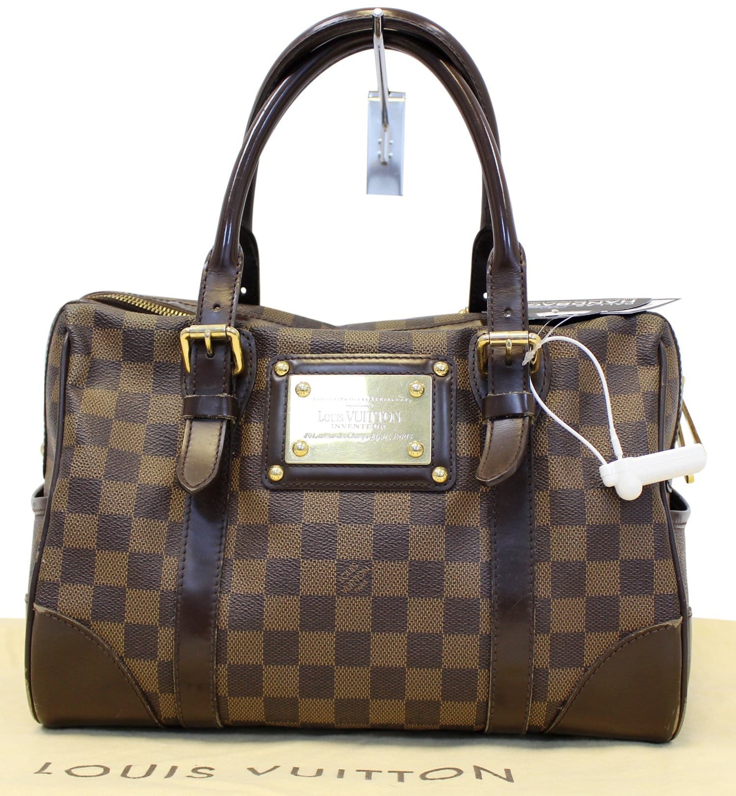 LOUIS VUITTON Damier Ebene Berkeley Satchel Bag
