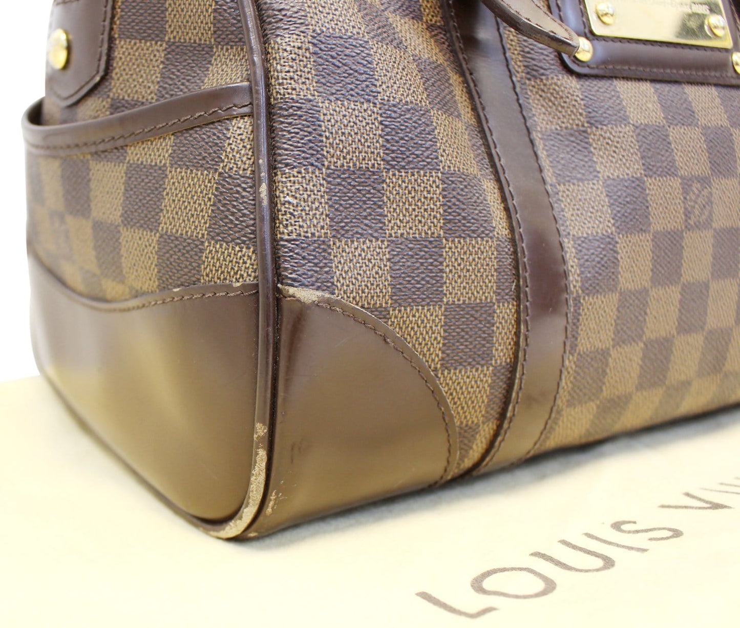 LOUIS VUITTON Damier Ebene Berkeley Satchel Bag