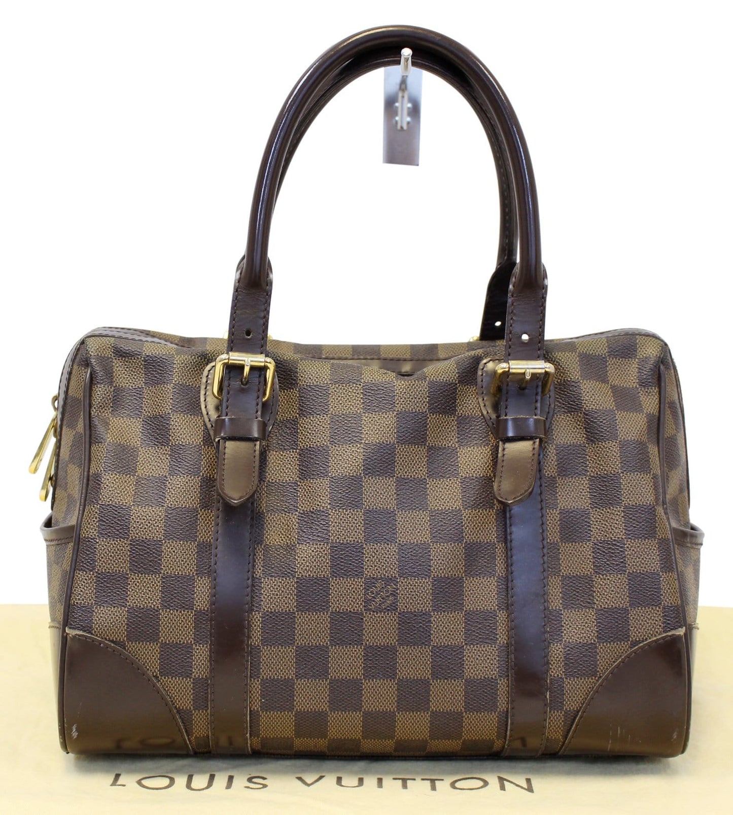 LOUIS VUITTON Damier Ebene Berkeley Satchel Bag