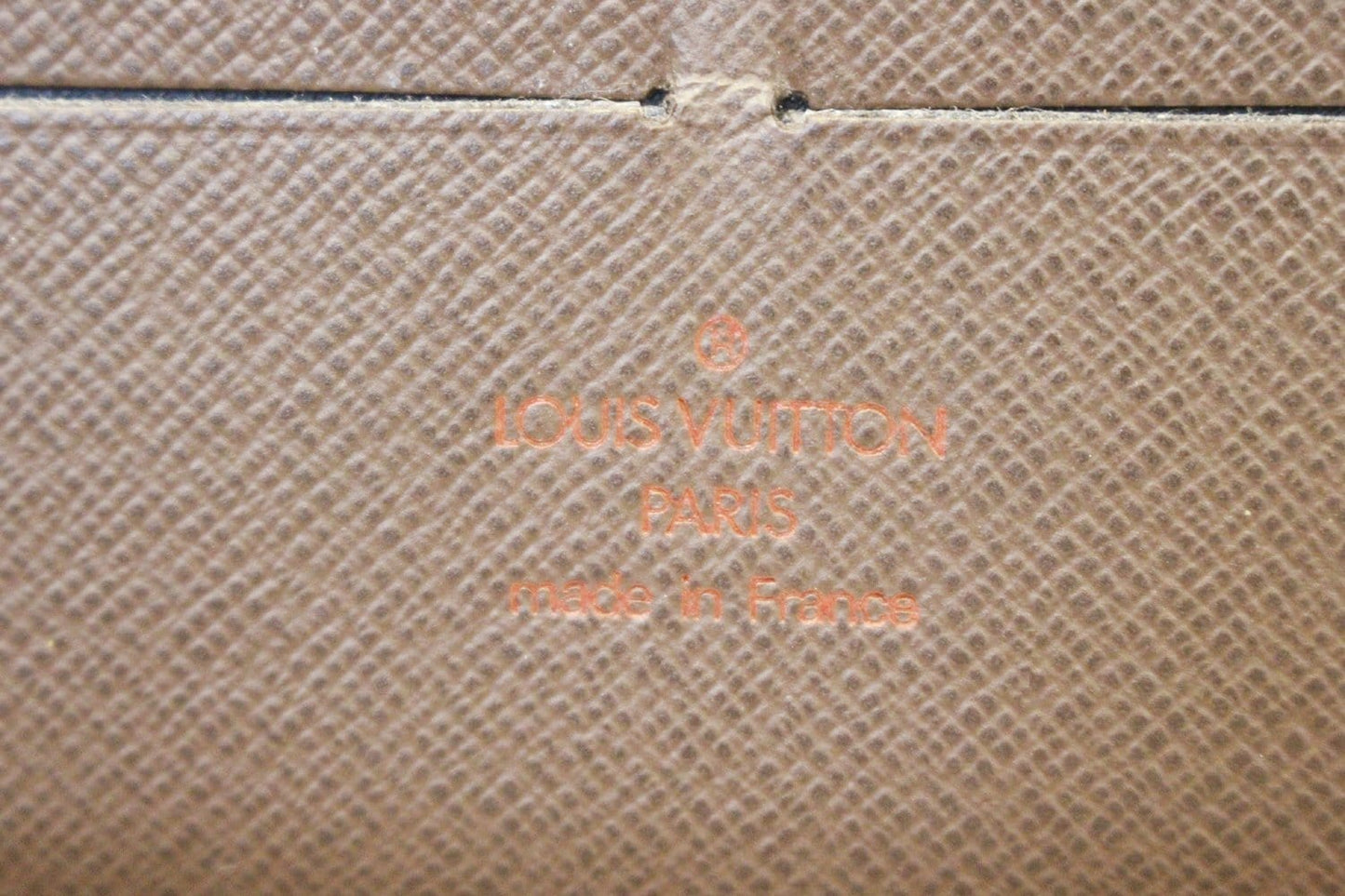 LOUIS VUITTON Damier Ebene Brown Zippy Wallet