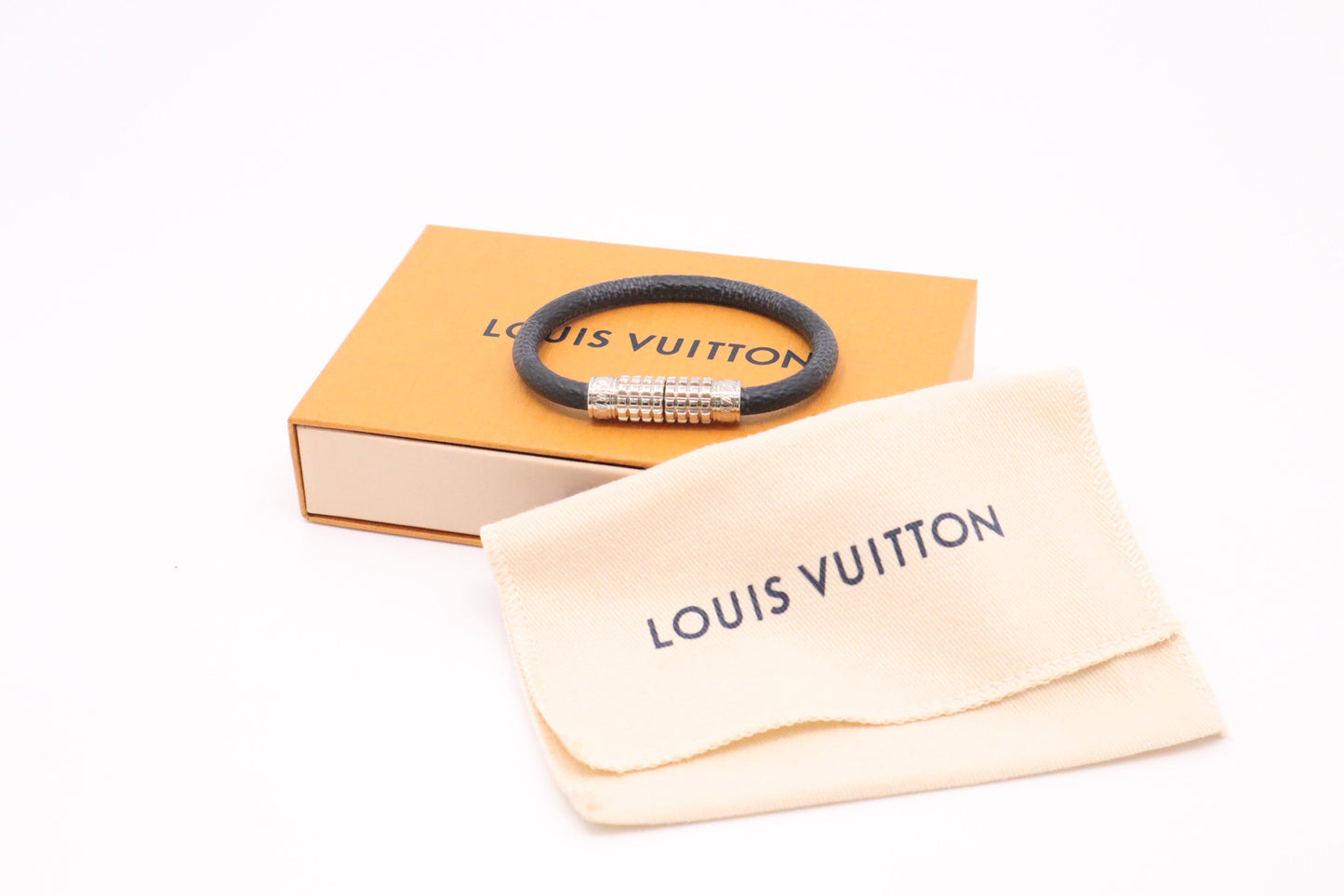 Louis Vuitton Digit Bracelet in Damier Graphite Canvas