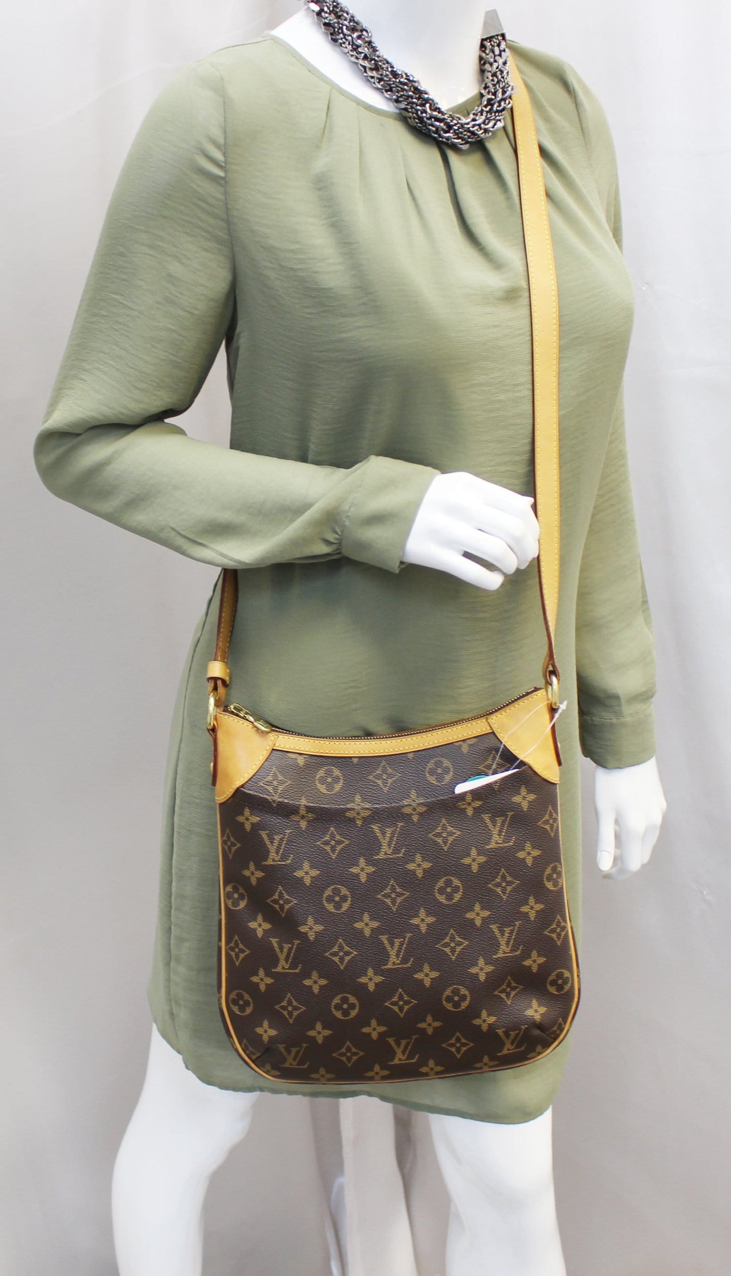 LOUIS VUITTON Monogram Canvas Odeon PM Shoulder Bag