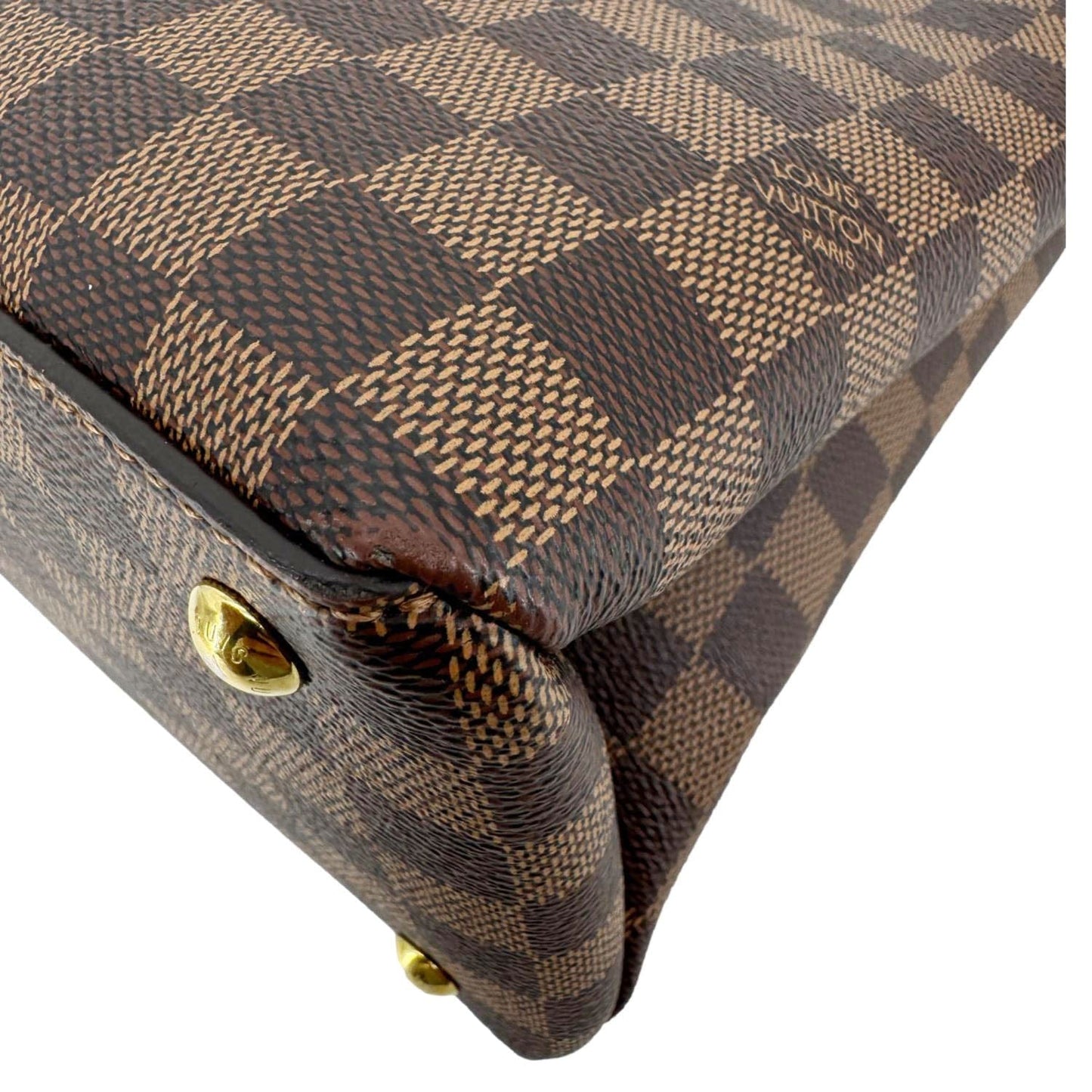 LOUIS VUITTON LV Riverside Damier Ebene Tote Bag Brown