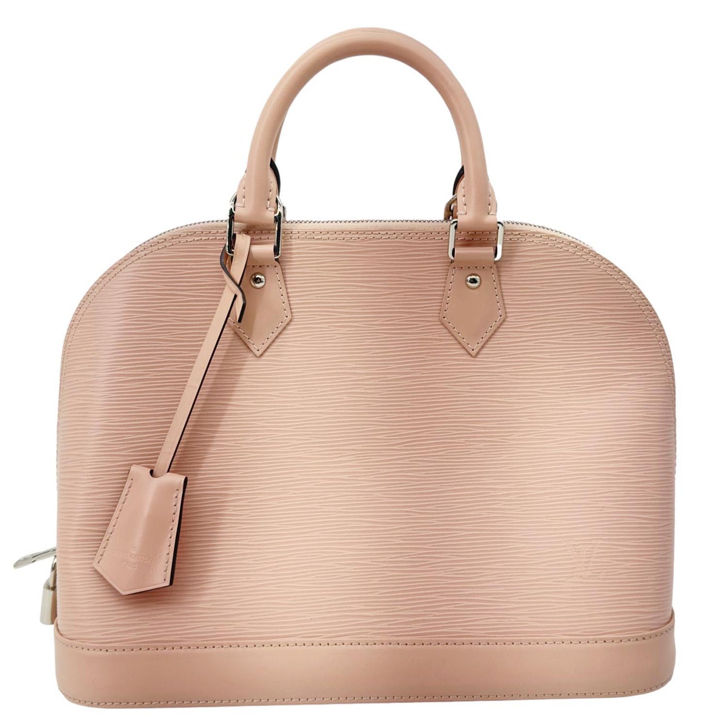 LOUIS VUITTON Alma PM Epi Leather Satchel Bag Pink