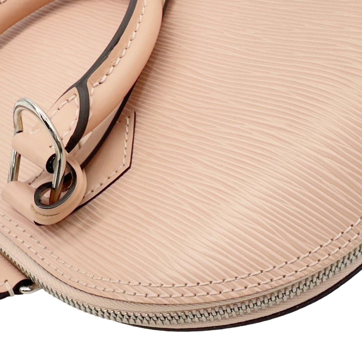 LOUIS VUITTON Alma PM Epi Leather Satchel Bag Pink