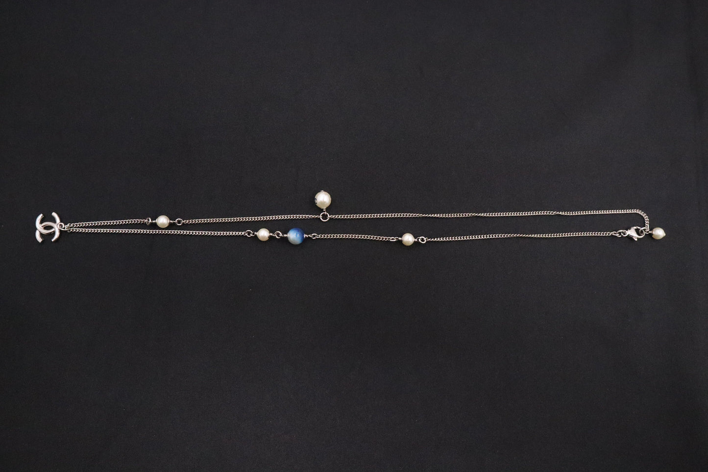 Chanel Necklace in Silver and Blue