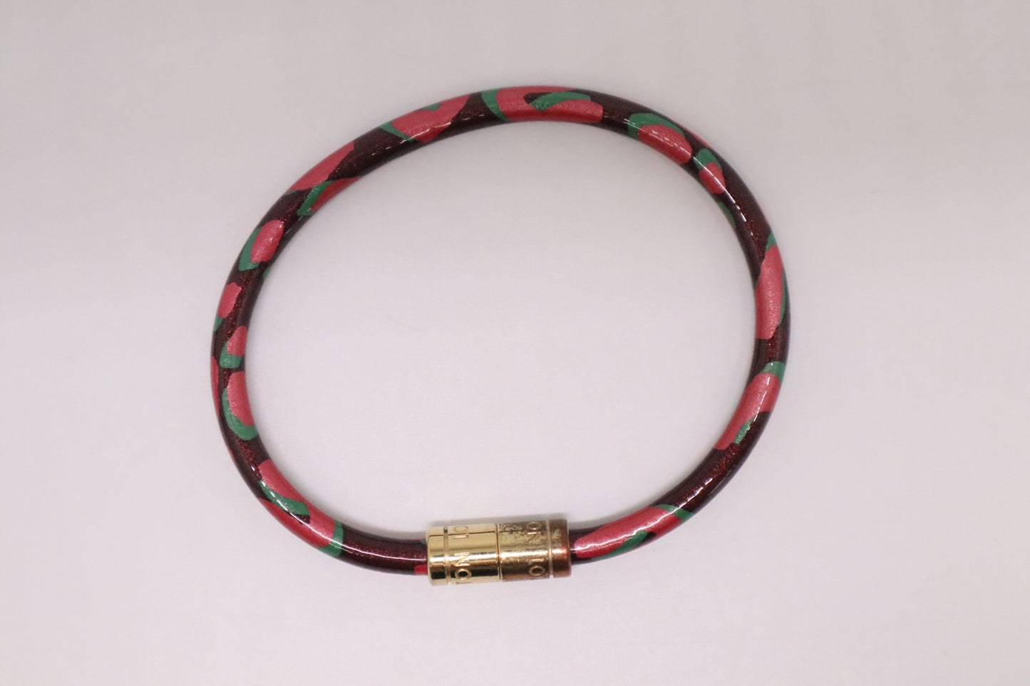 Louis Vuitton x Stephen Sprouse Keep It Bracelet in Leopard Vernis Leather