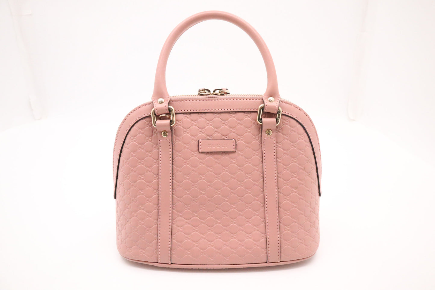 Gucci Mini Dome Bag in Blush Pink Microguccissima Leather