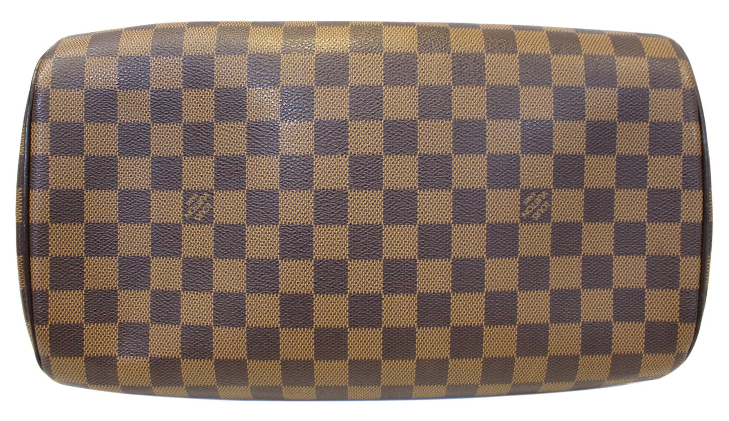 LOUIS VUITTON Ribera MM Damier Ebene Brown Satchel Bag