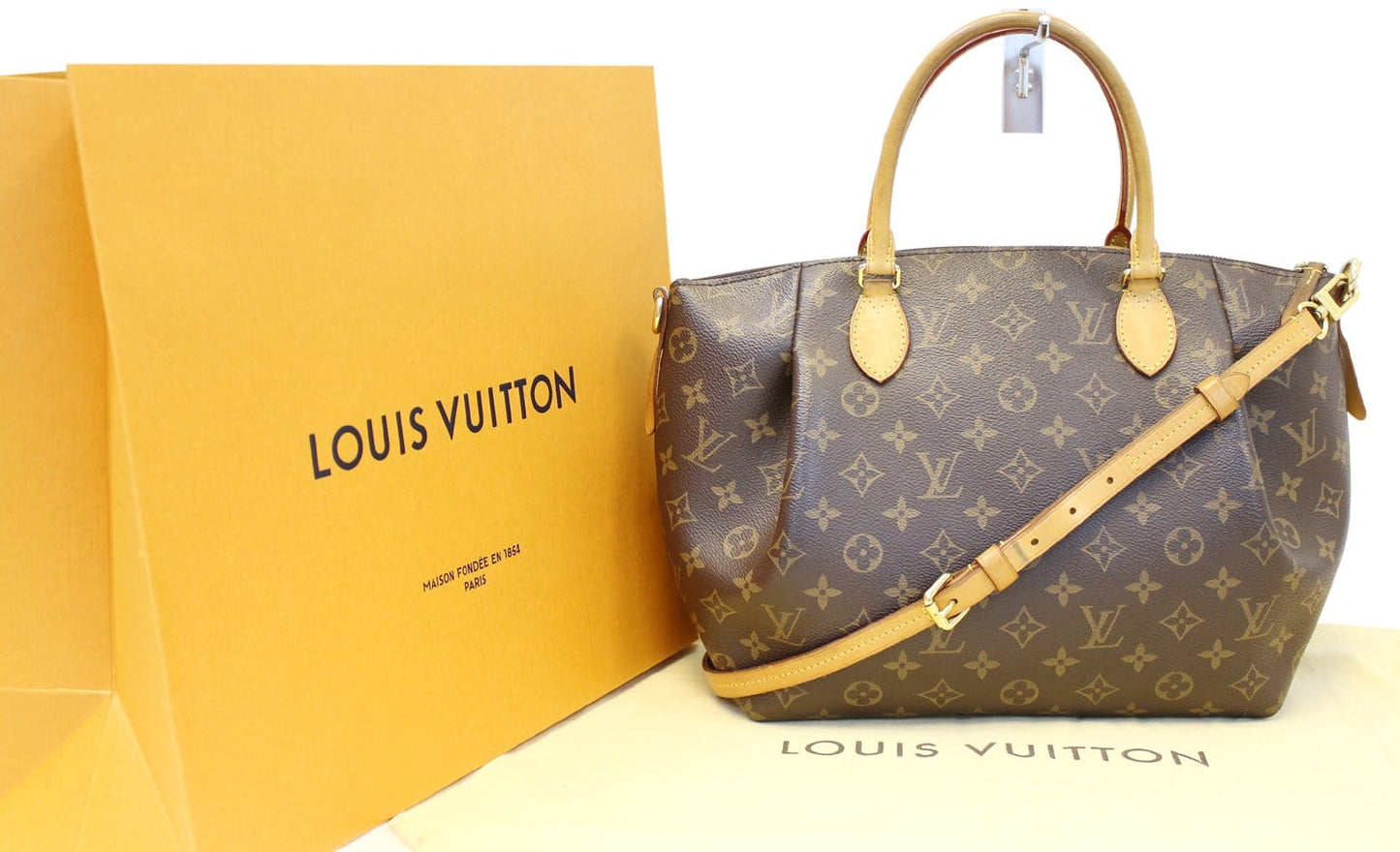 LOUIS VUITTON Monogram Canvas Turenne MM 2 Way Shoulder Handbag