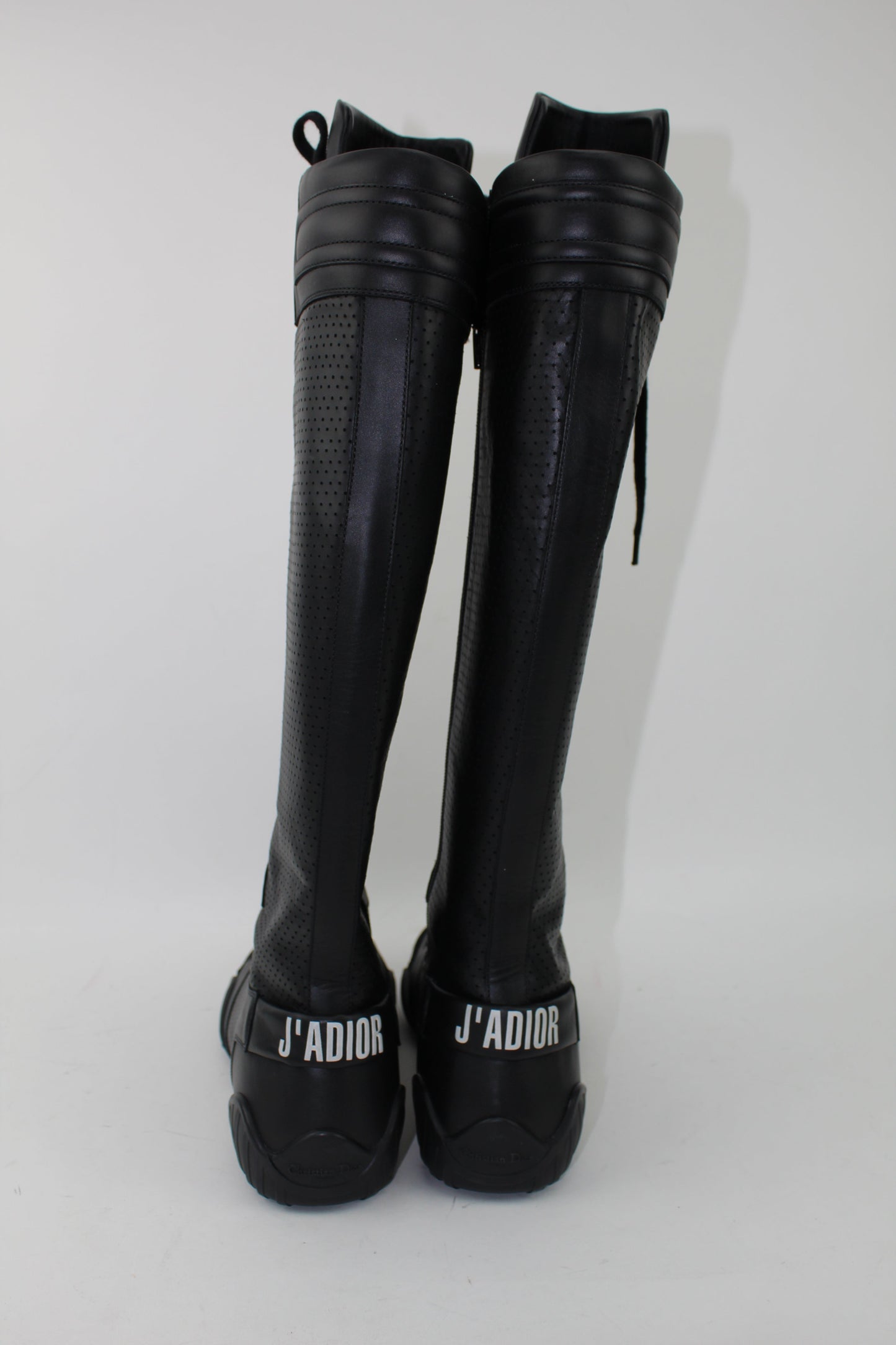 DIOR D-FENCE LEATHER SUEDE BOOTS