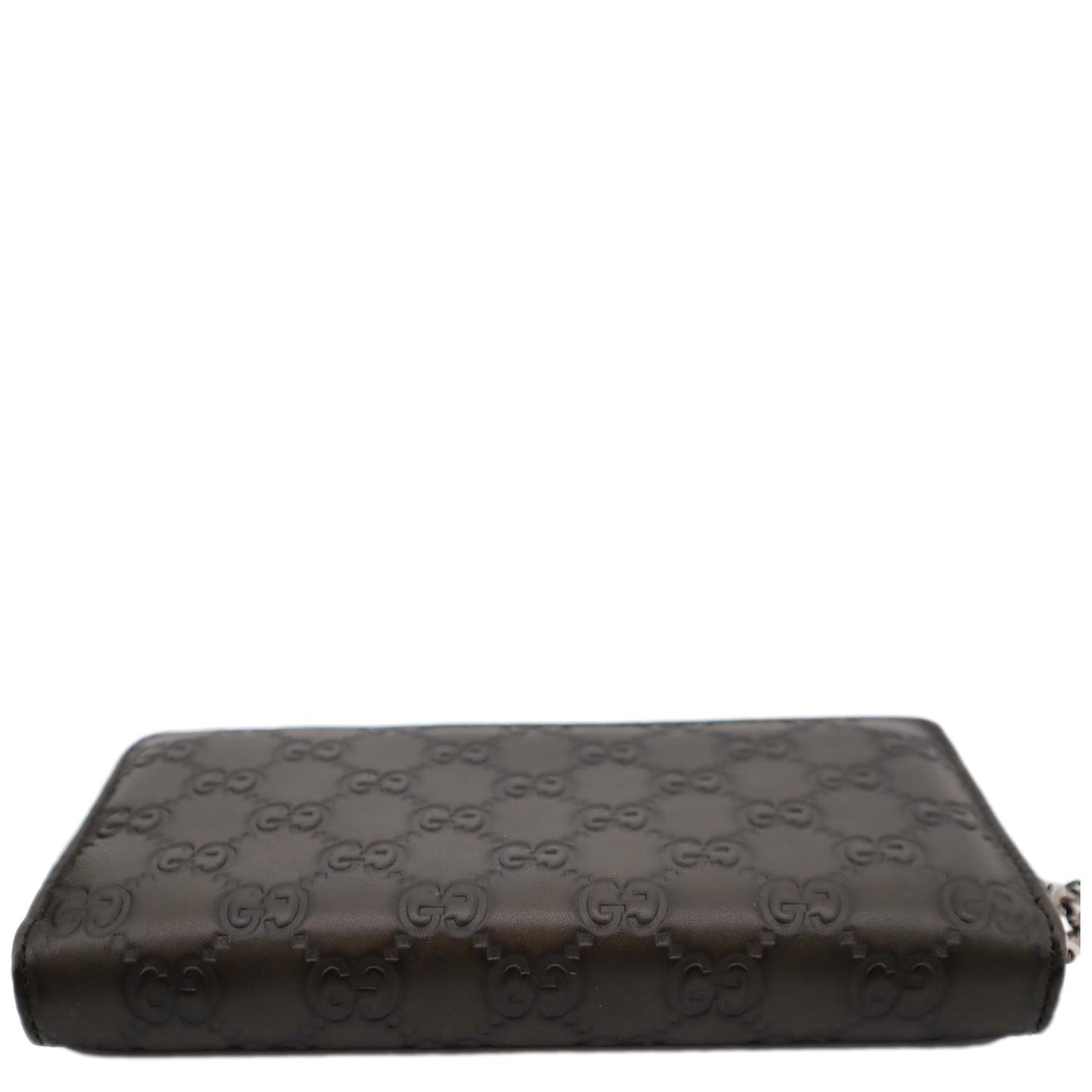 GUCCI GG Leather Zippy Wallet Brown 233025