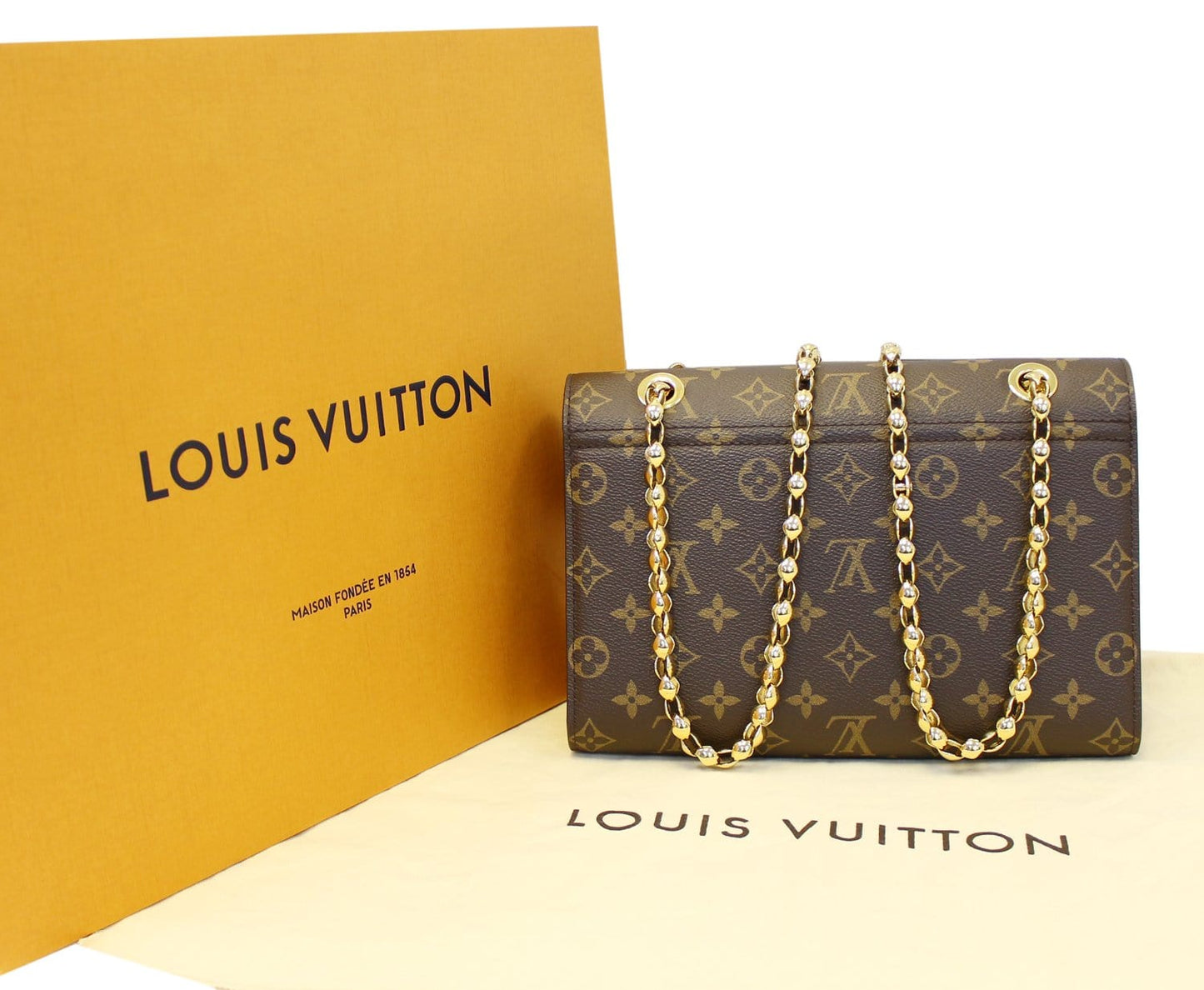 LOUIS VUITTON Monogram Canvas Noir Victoire Shoulder Bag