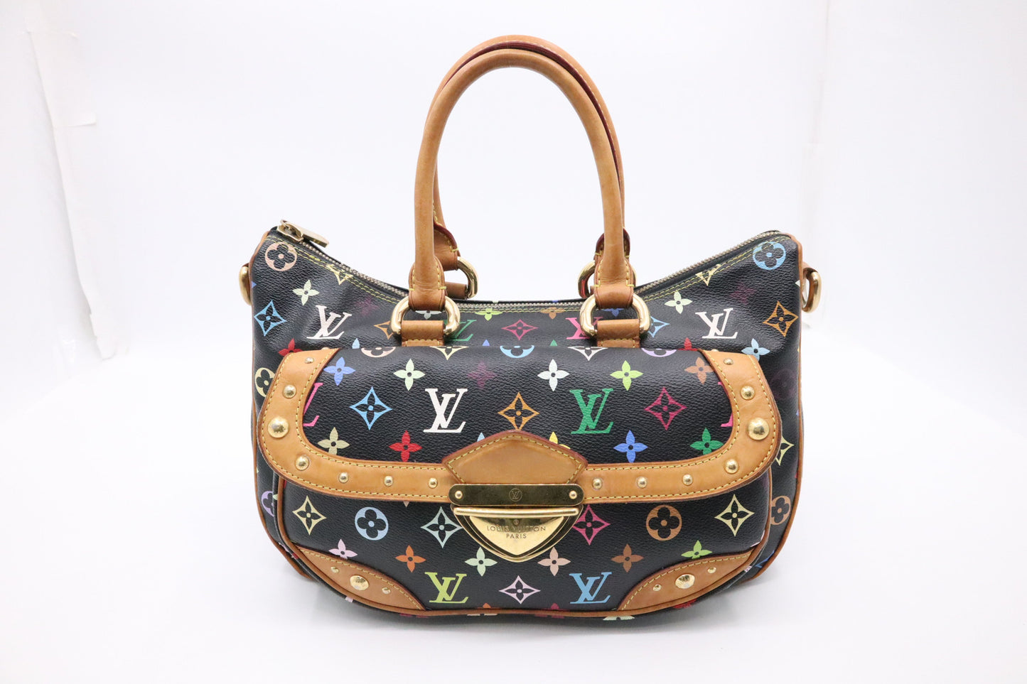 Louis Vuitton Rita in Black Multicolor Monogram Canvas