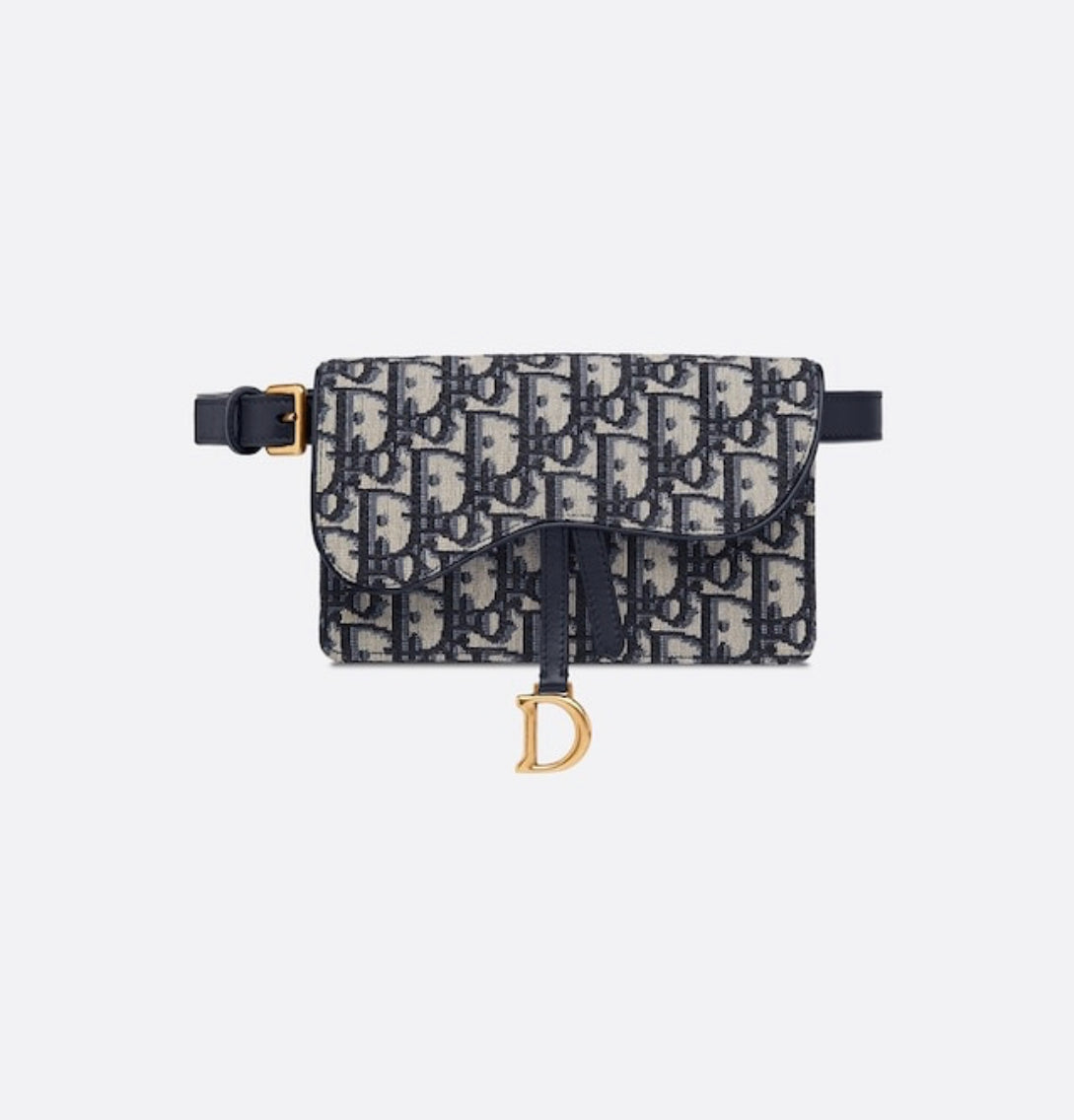 DIOR OBLIQUE SADDLE BELT BAG