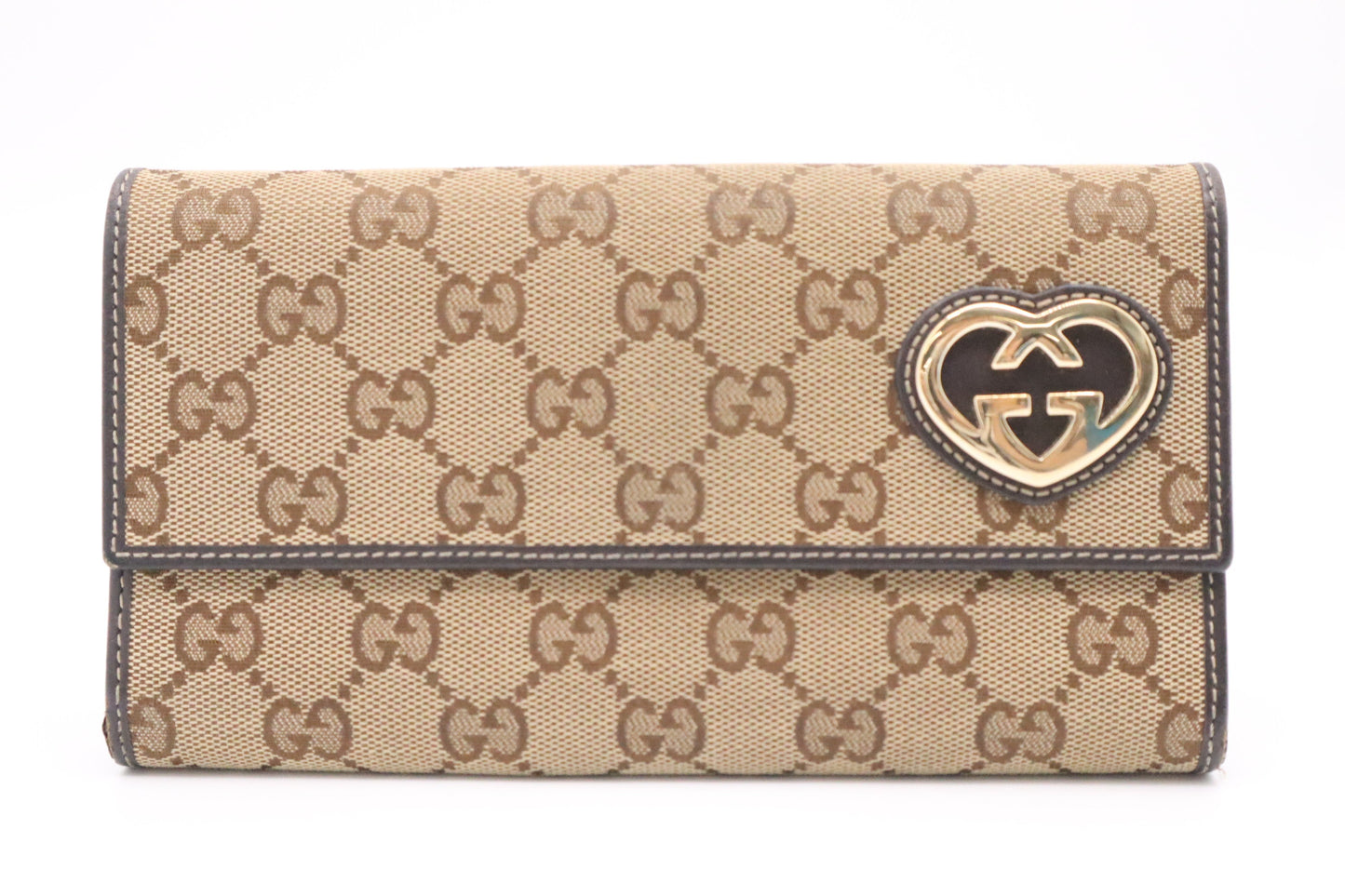 Gucci Long Wallet in Brown GG Canvas