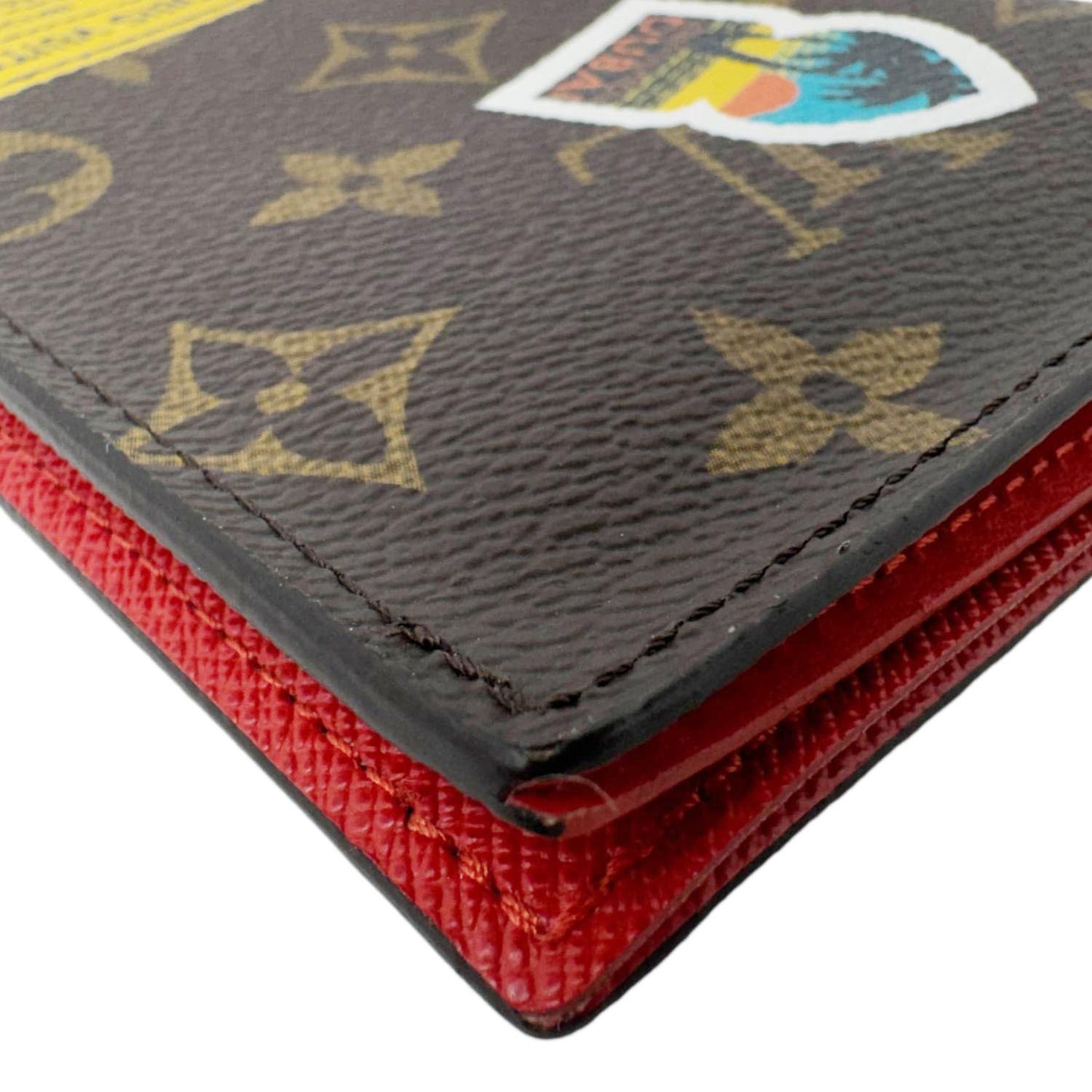 LOUIS VUITTON  Passport Cover World Tour  Monogram Canvas Wallet Brown