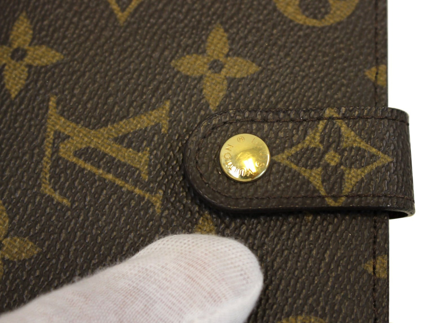 LOUIS VUITTON Monogram Canvas French Wallet Kisslock