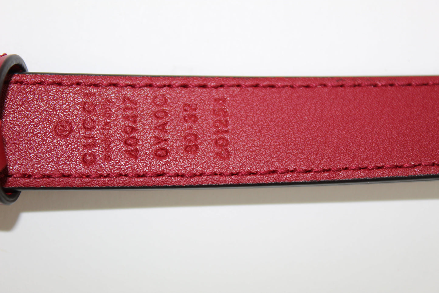 GUCCI GG MARMONT LEATHER BELT WITH SHINY BUCKLE