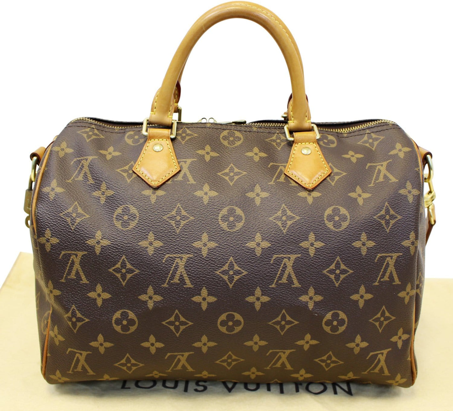LOUIS VUITTON Monogram Canvas Speedy 30 Bandouliere Satchel Bag