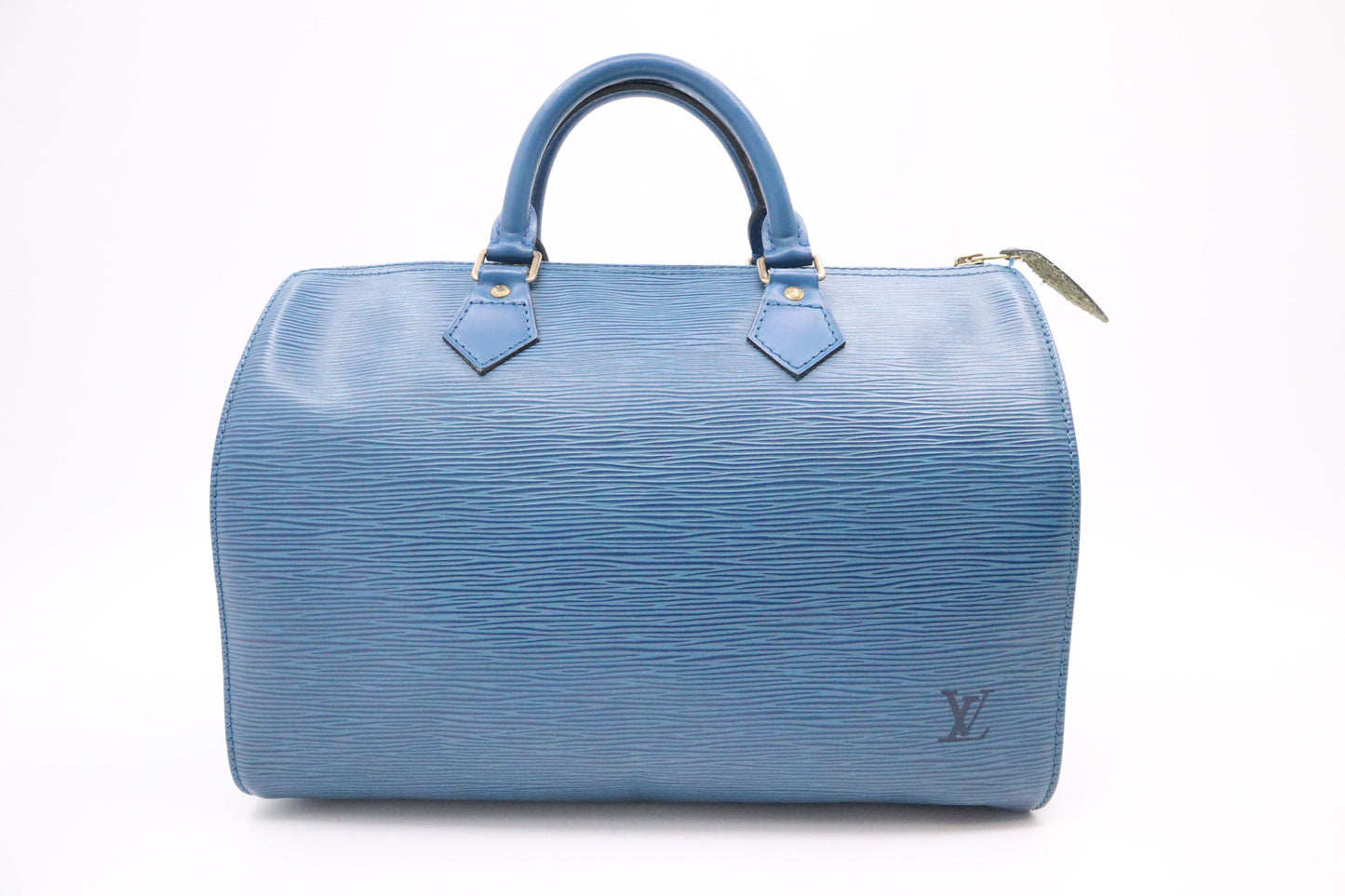 Louis Vuitton Speedy 30 in Epi Blue Leather