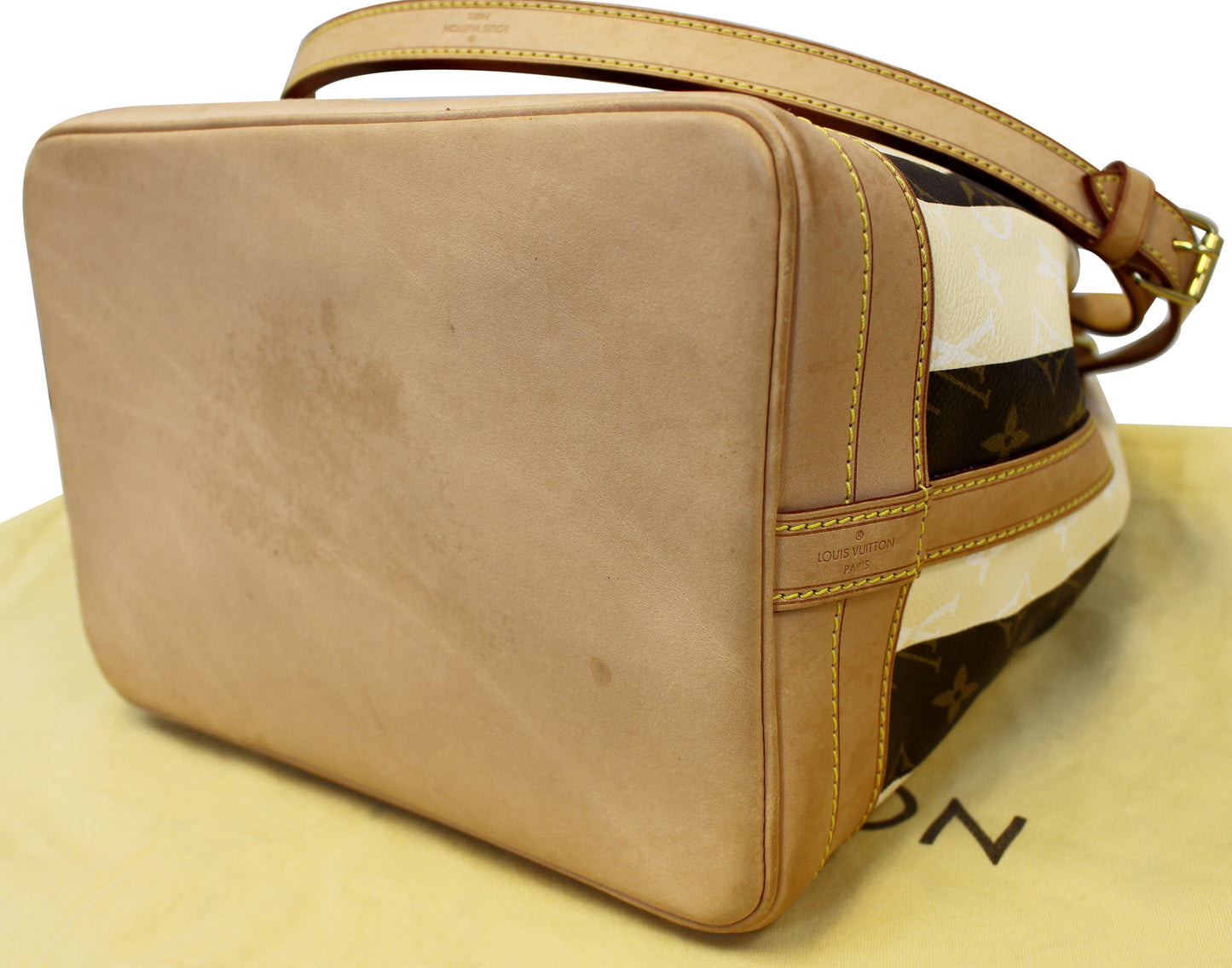 LOUIS VUITTON Noe Large Monogram Rayure Shoulder Bag