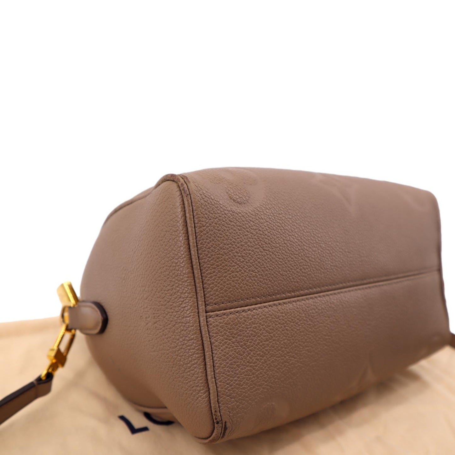 LOUIS VUITTON Speedy 25 Bandouliere Monogram Empreinte Shoulder Bag Tourterelle