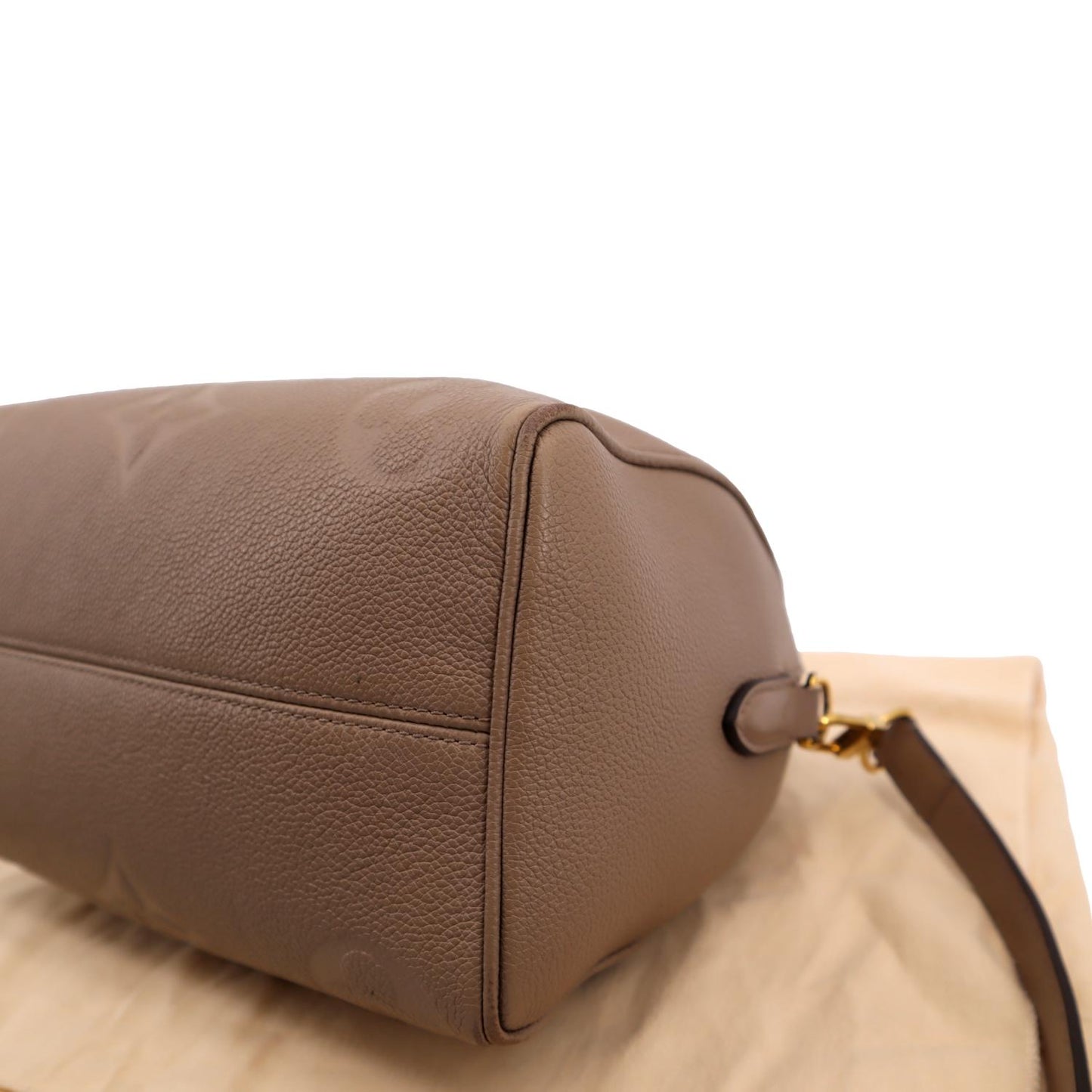 LOUIS VUITTON Speedy 25 Bandouliere Monogram Empreinte Shoulder Bag Tourterelle