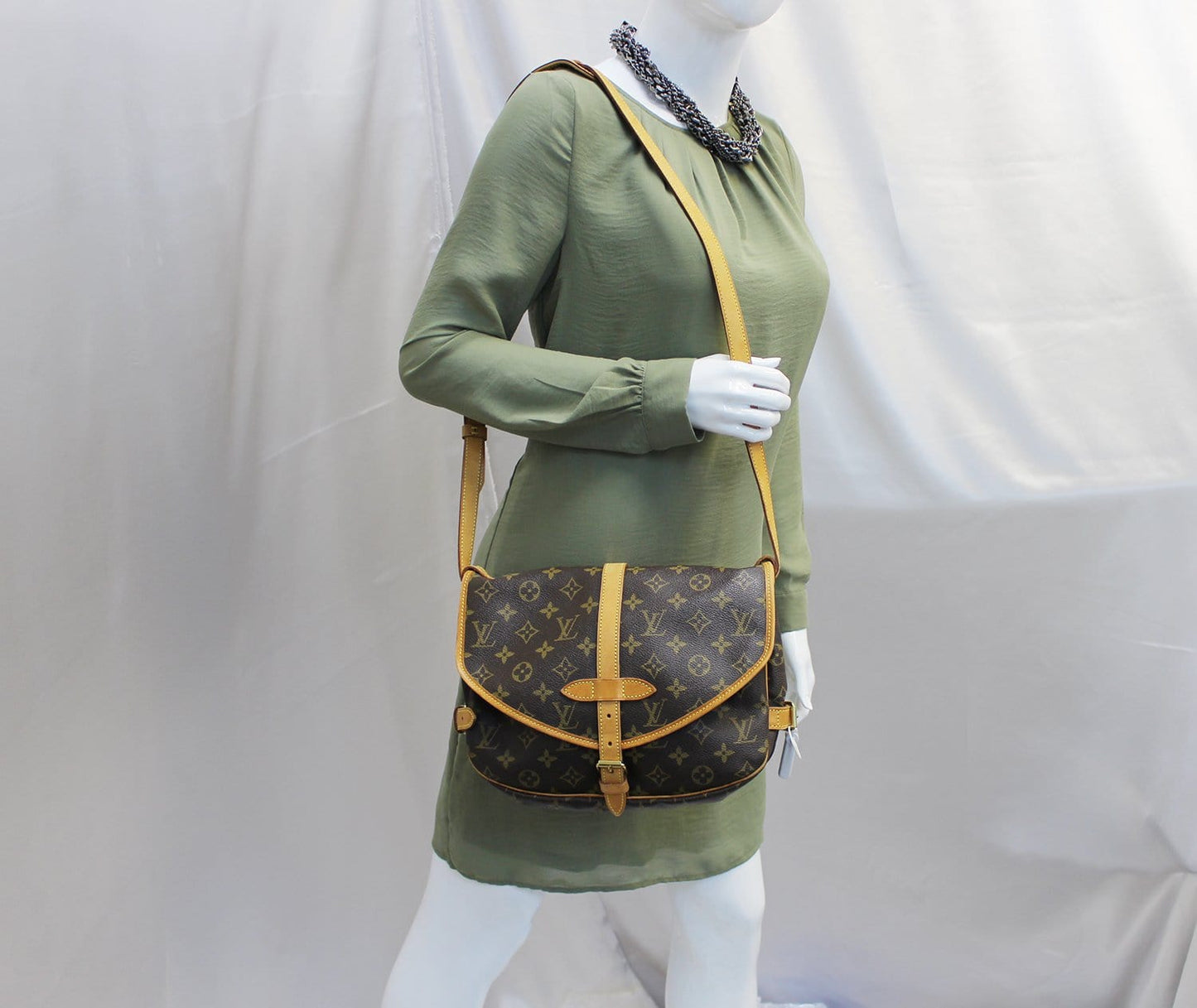 LOUIS VUITTON Monogram Canvas Saumur 30 Shoulder Bag