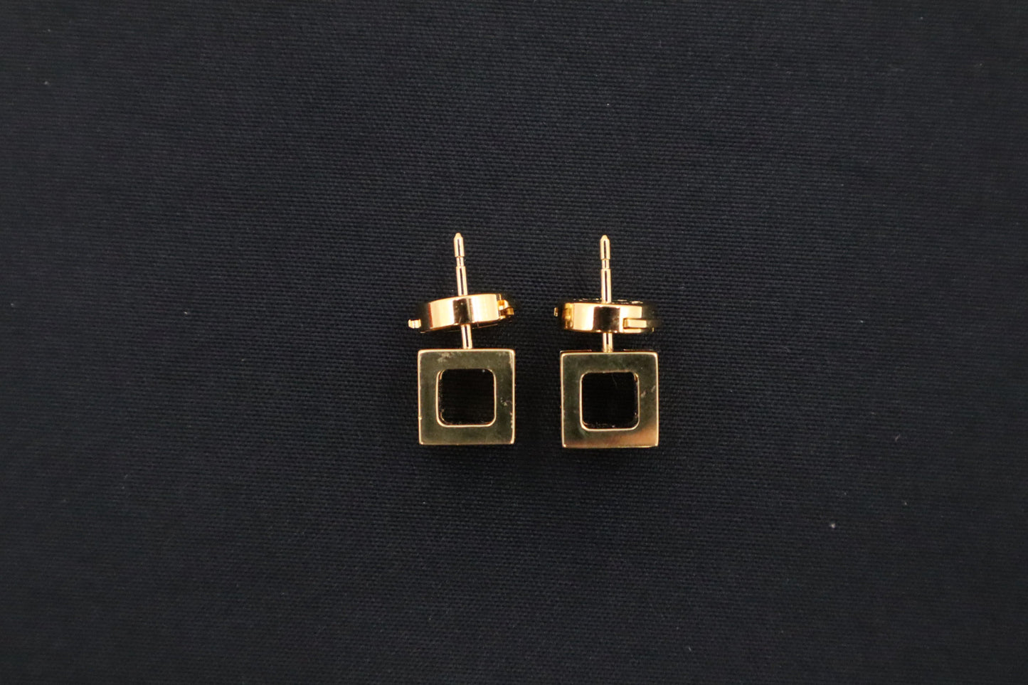 Hermes H Cube Earrings in White