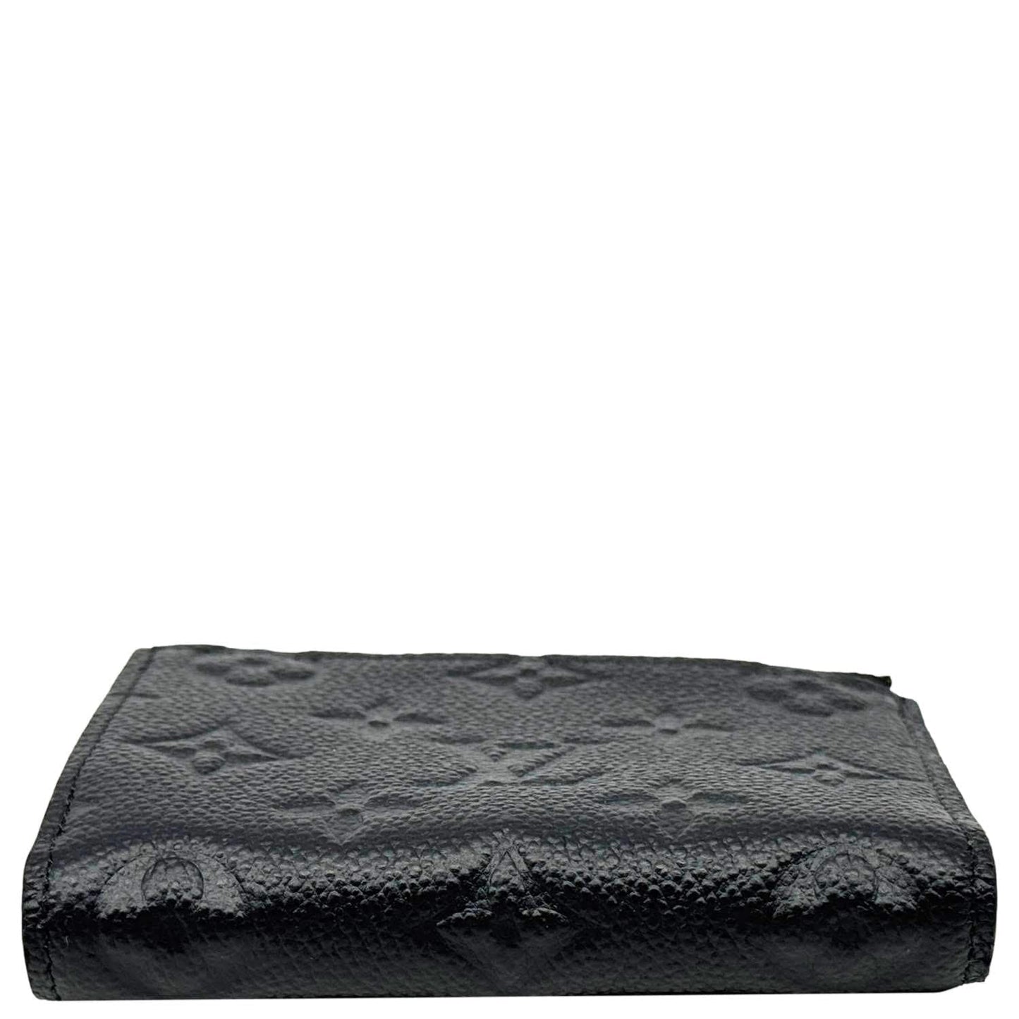 LOUIS VUITTON Lisa Monogram Empreinte Leather Wallet Black