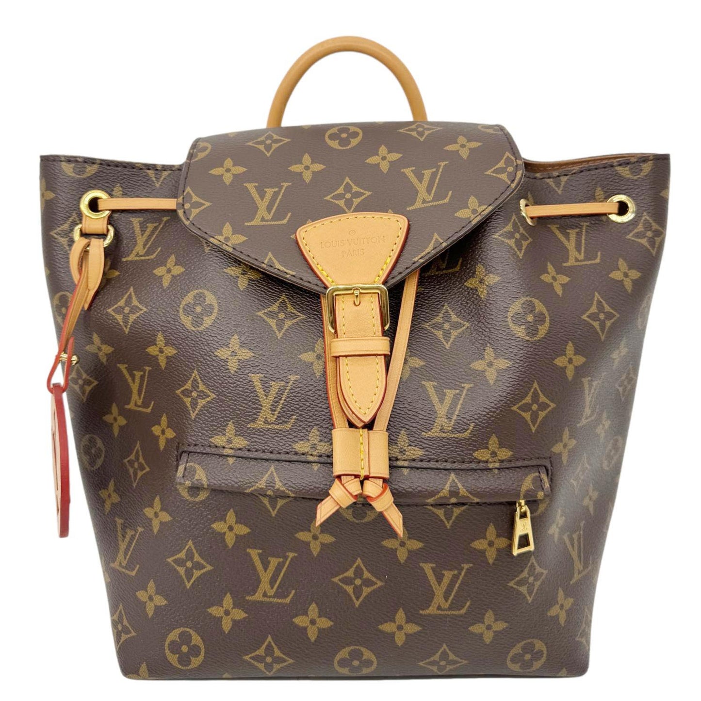 LOUIS VUITTON Montsouris PM Monogram Canvas Backpack Brown